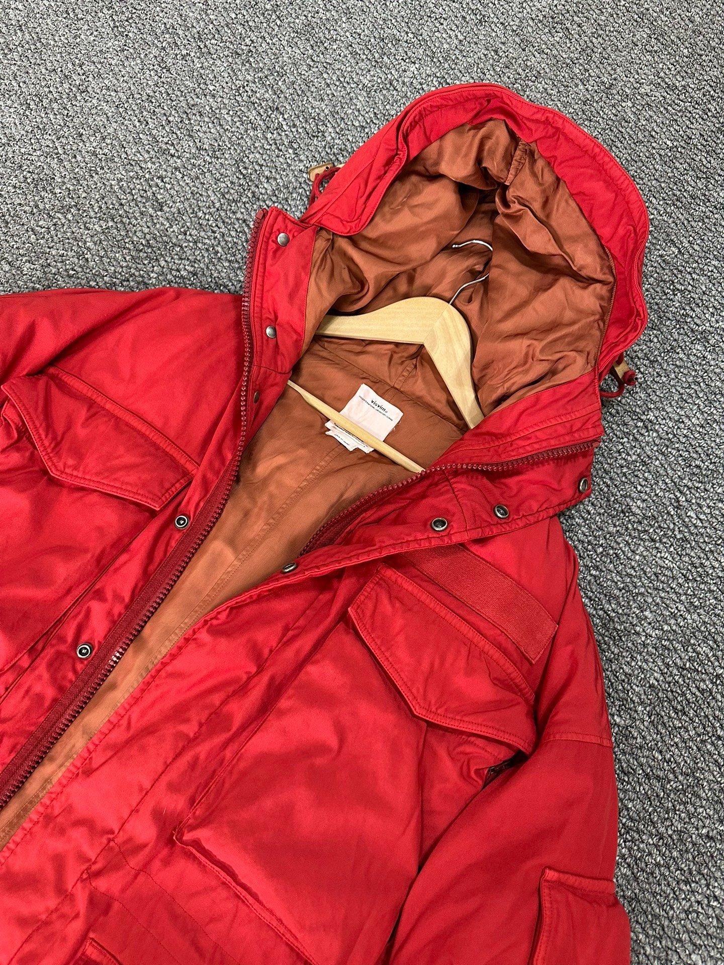 visvim 21AW Krupa Down Coat — detail