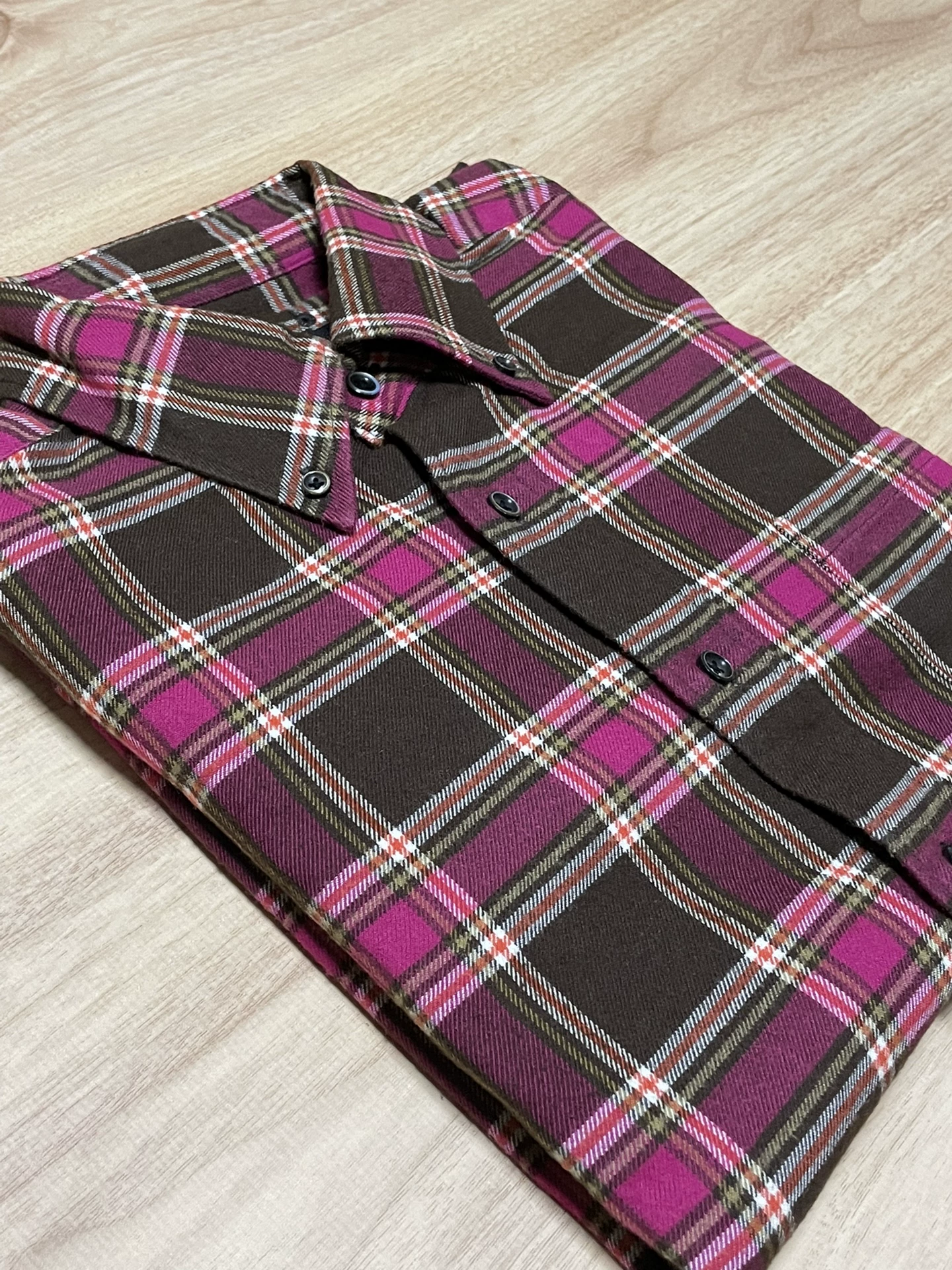 Sophnet Plaid Casual Long-sleeve Shirt — detail