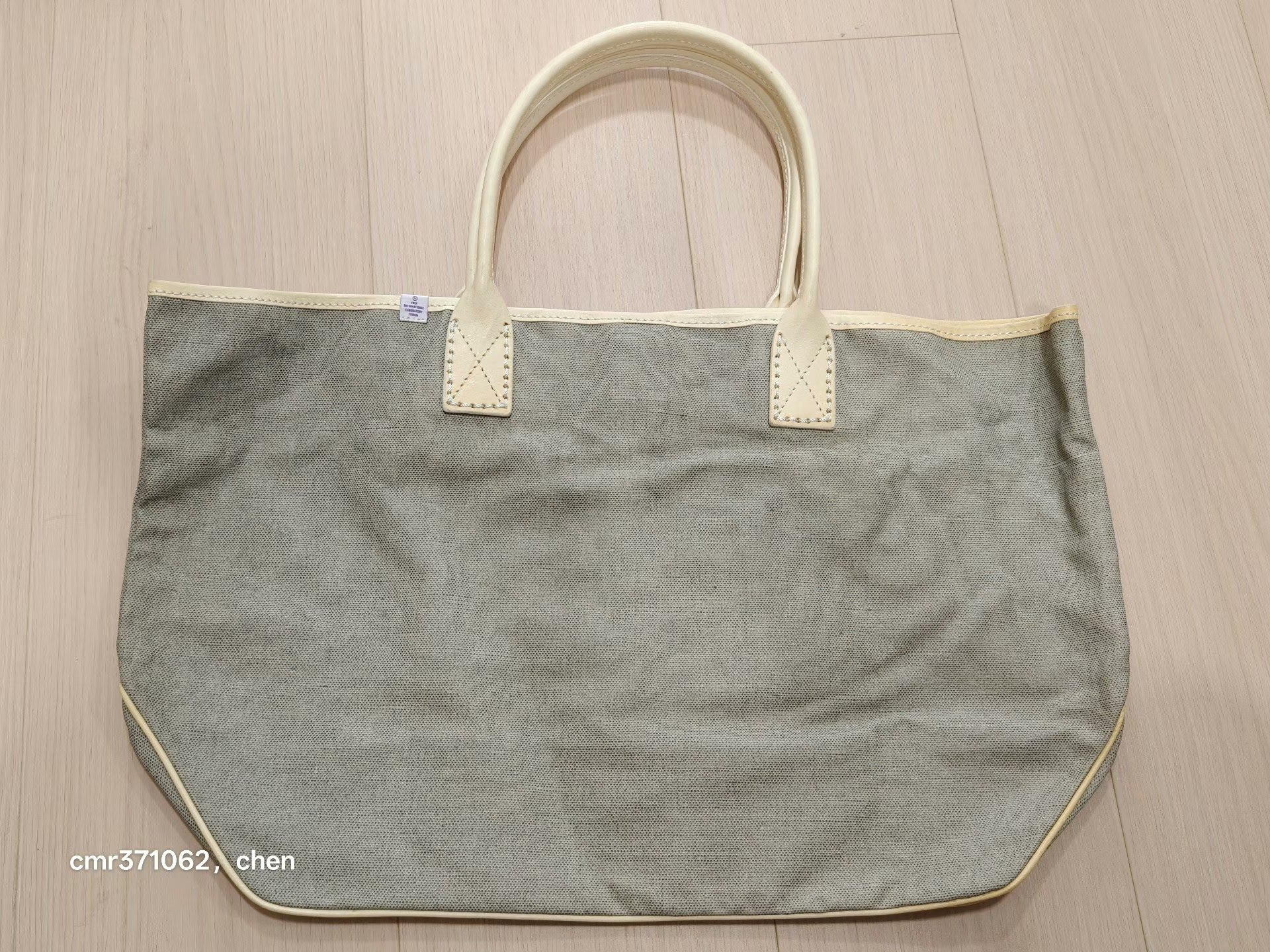 visvim coated canvas tote bag — back