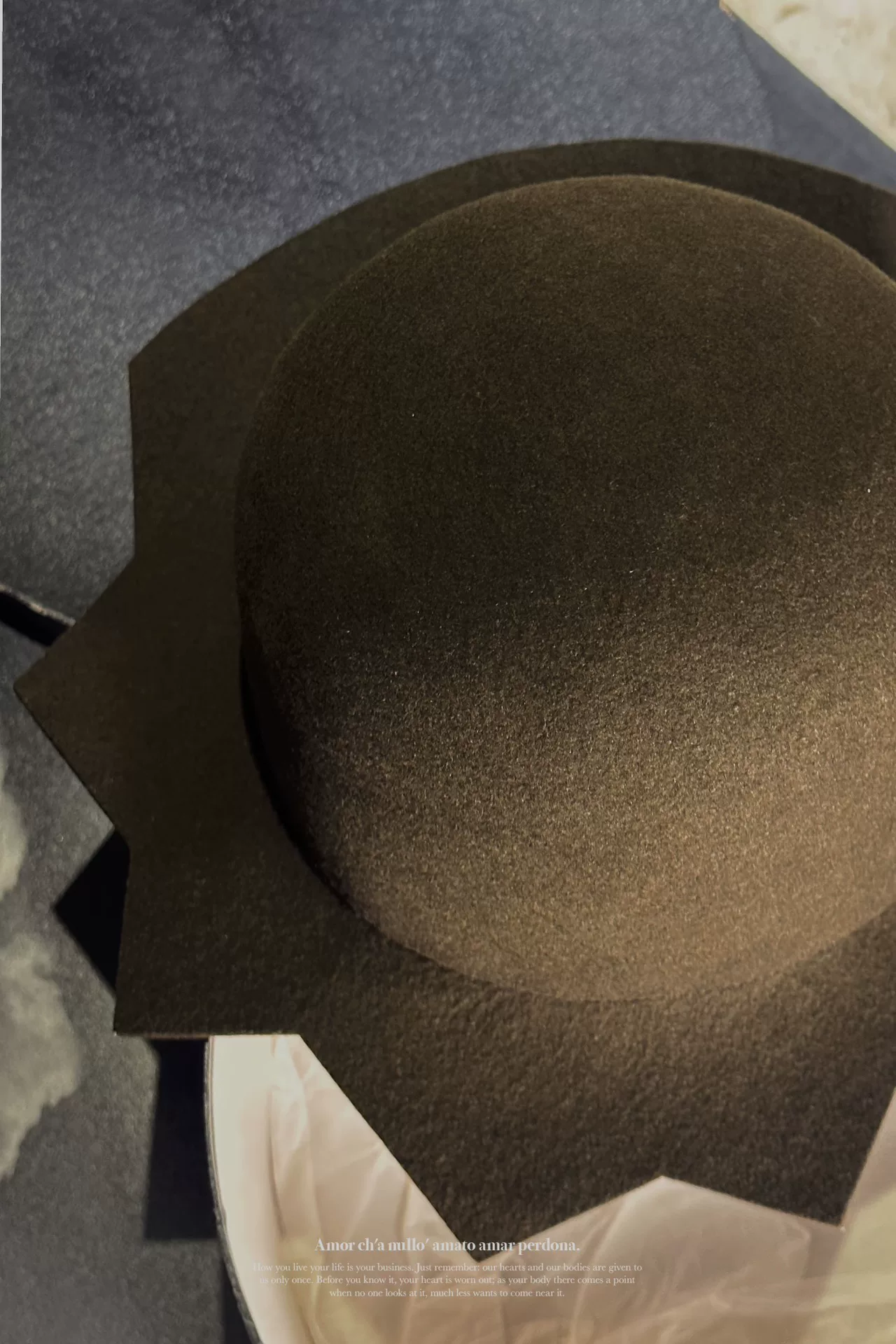 Yohji Yamamoto 94AW Top Hat — back