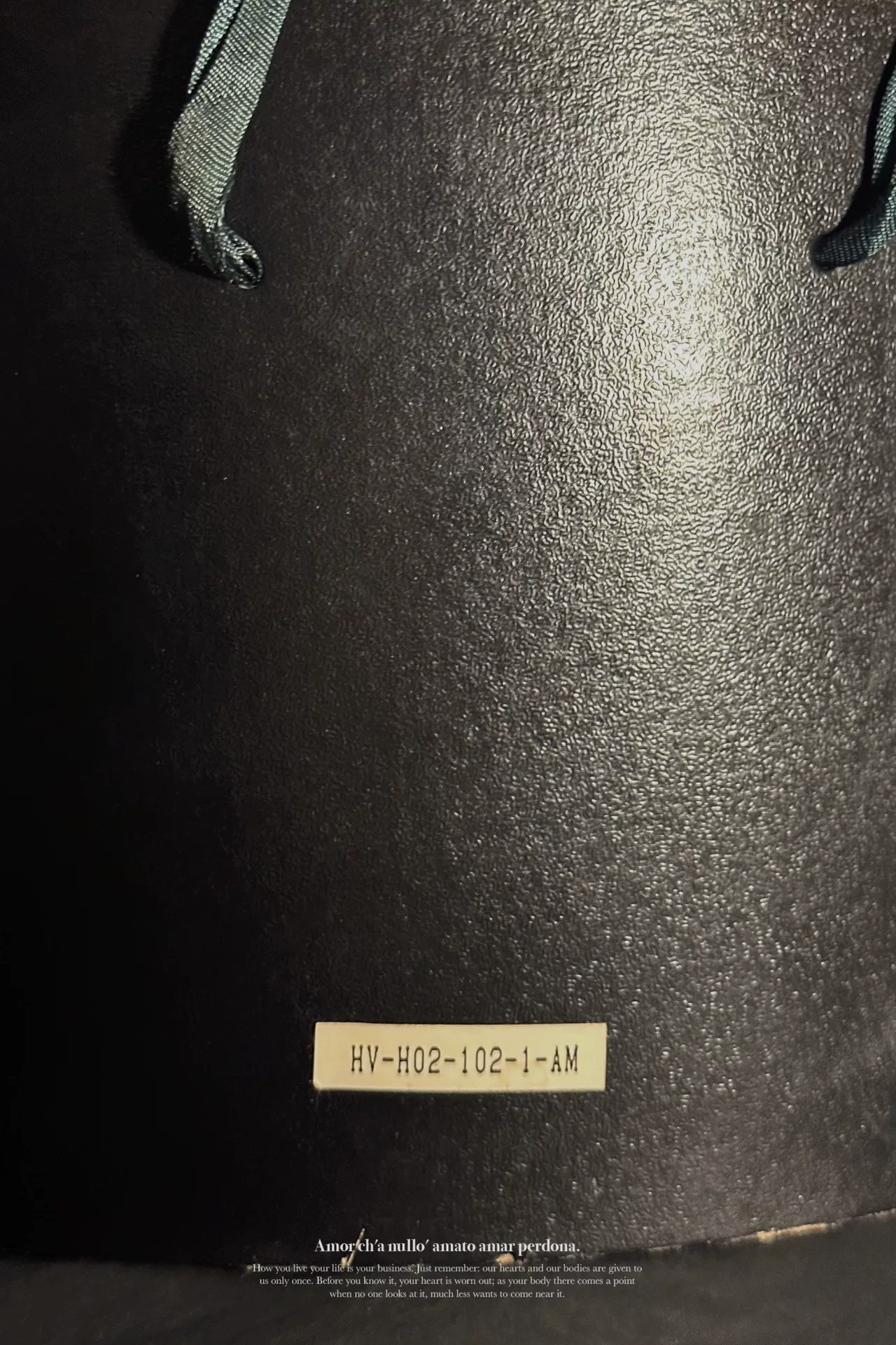 Yohji Yamamoto 94AW Top Hat — label