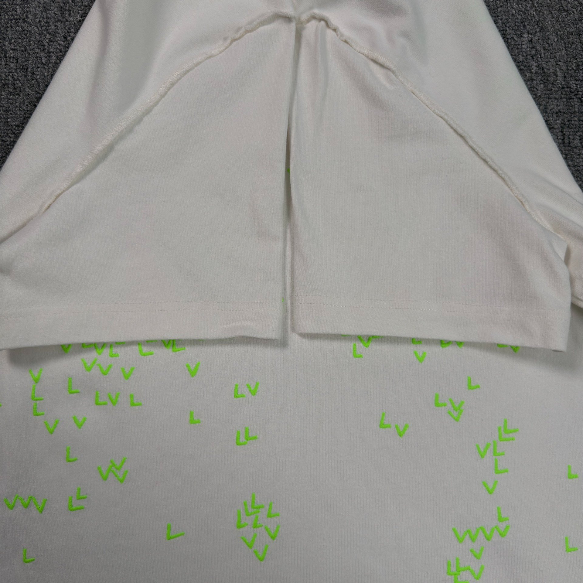 LV Origami Crane Print White T-Shirt — back