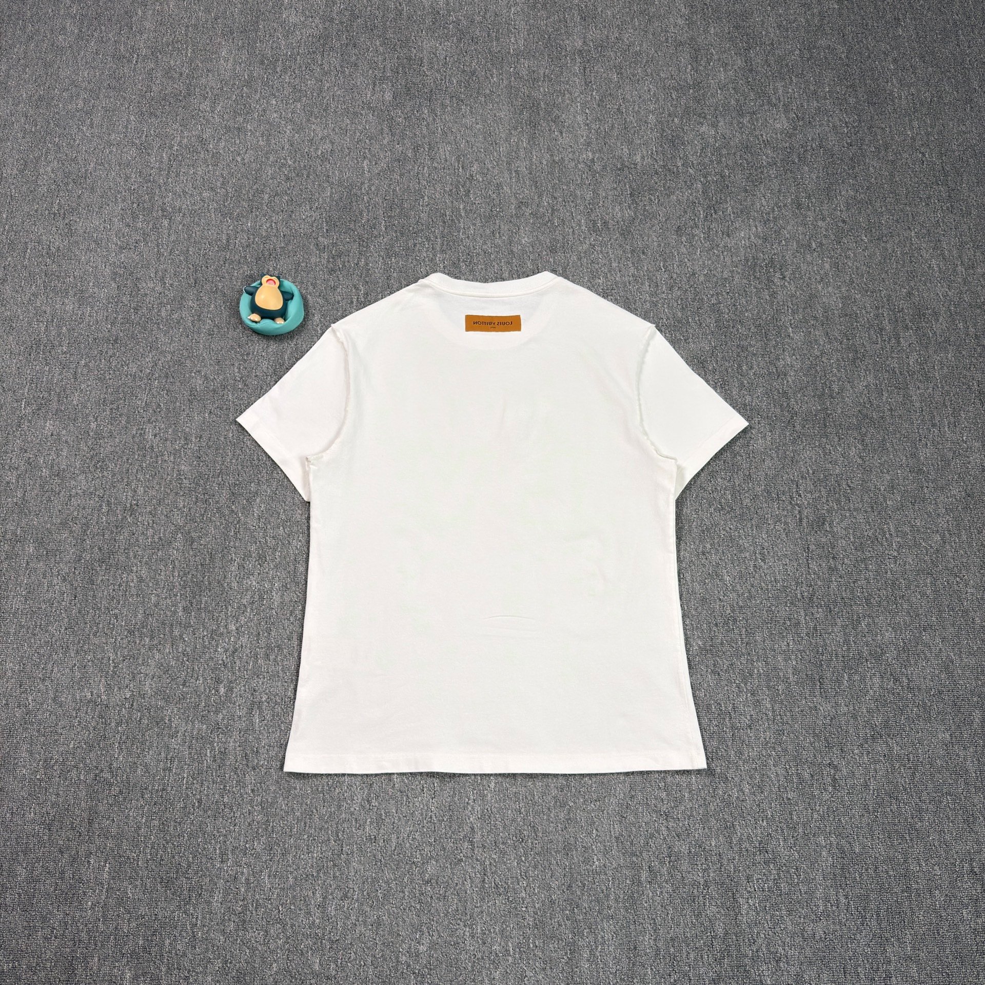 LV Origami Crane Print White T-Shirt — front