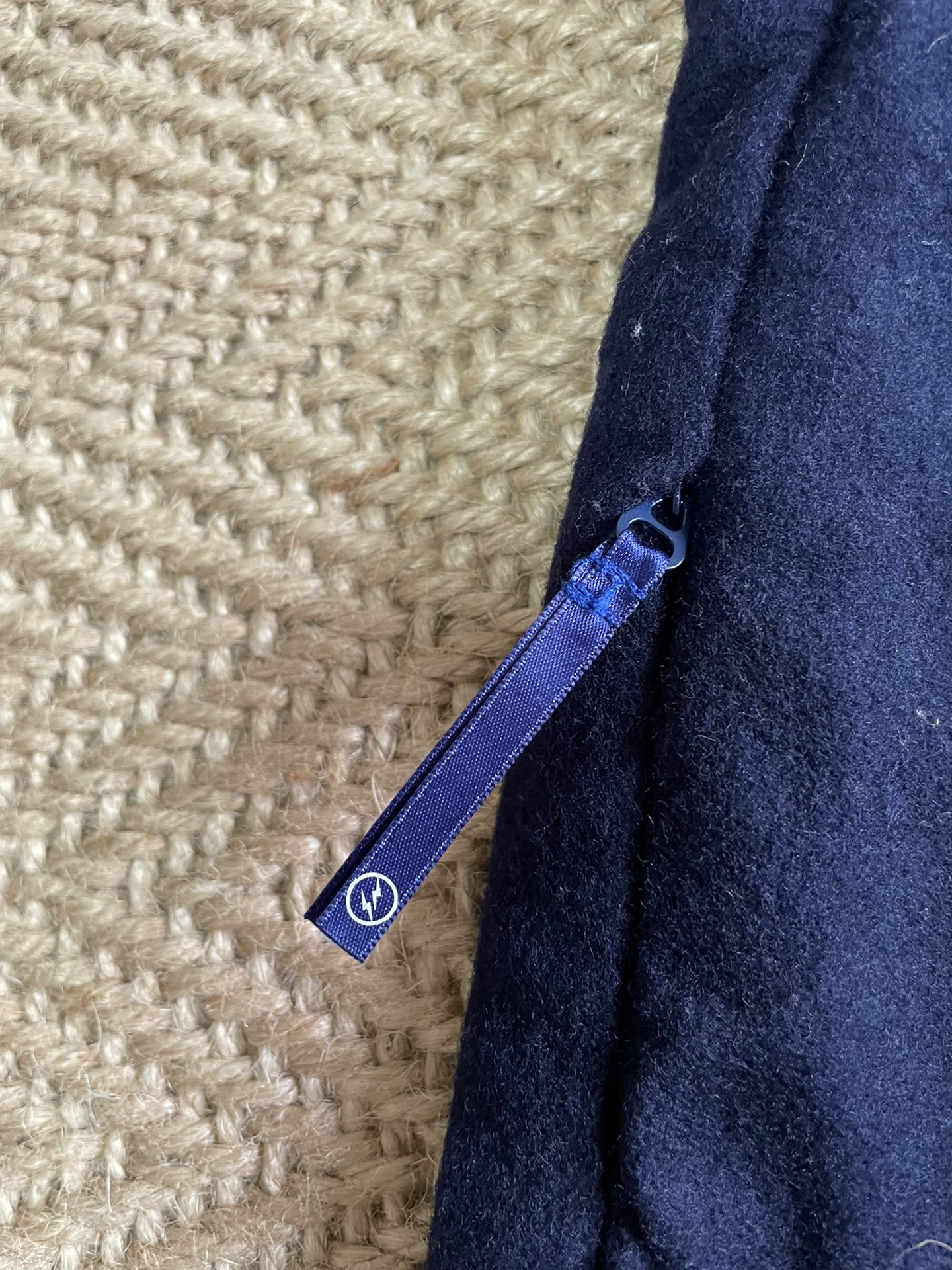 DENIM BY VANQUISH & FRAGMENT Pink Sparkle Wool Casual Pants — back