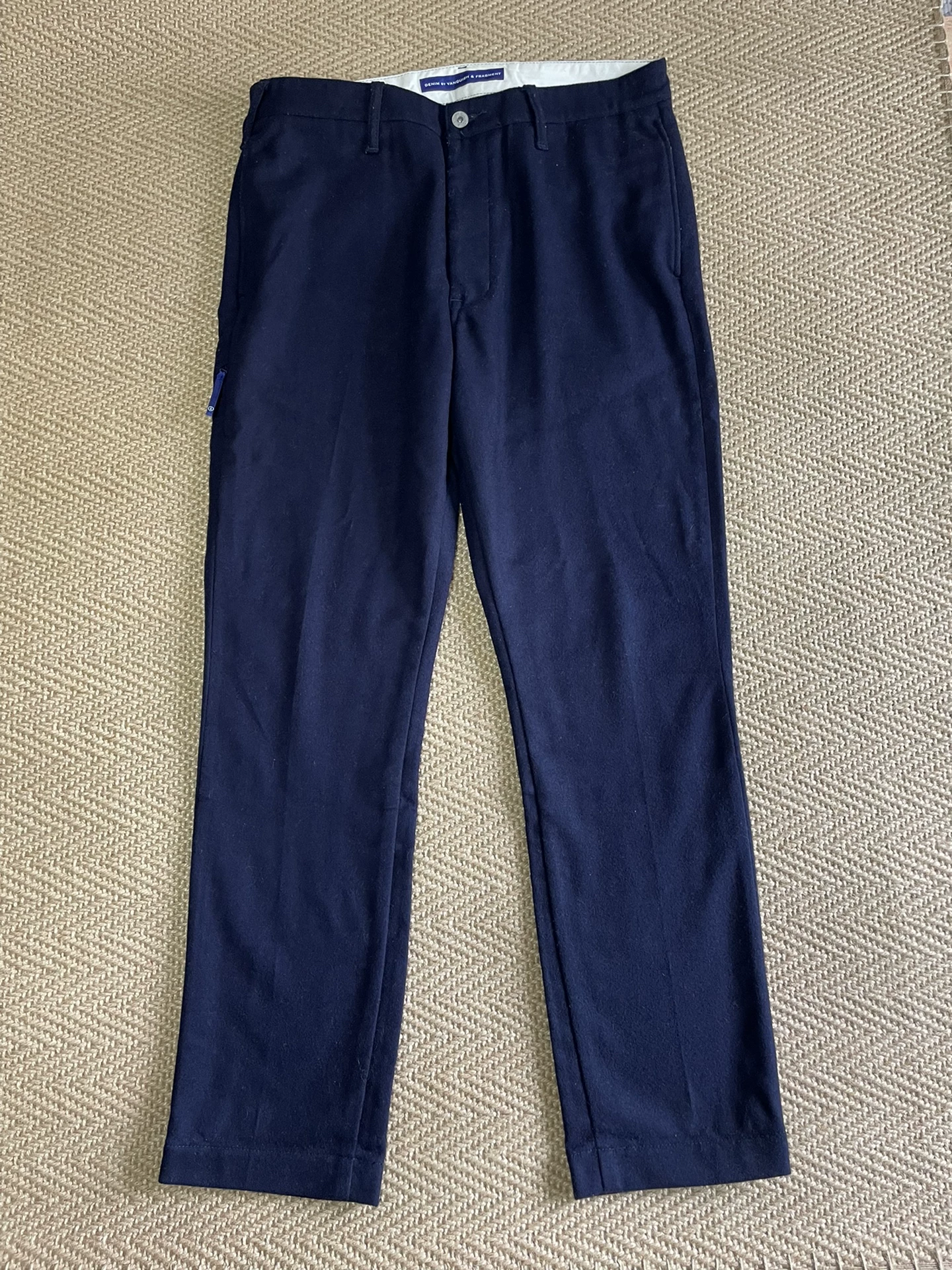 DENIM BY VANQUISH & FRAGMENT Pink Sparkle Wool Casual Pants