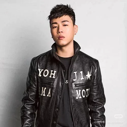 Yohji Yamamoto Applique Rider Jacket — label