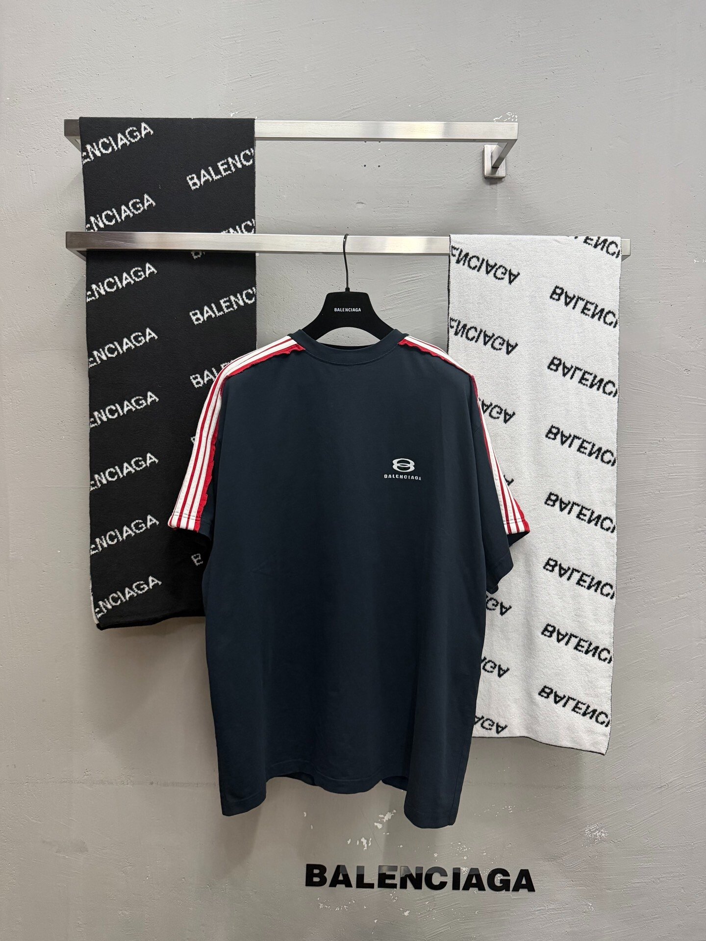 Balenciaga 25SS Double Ring Logo T-Shirt