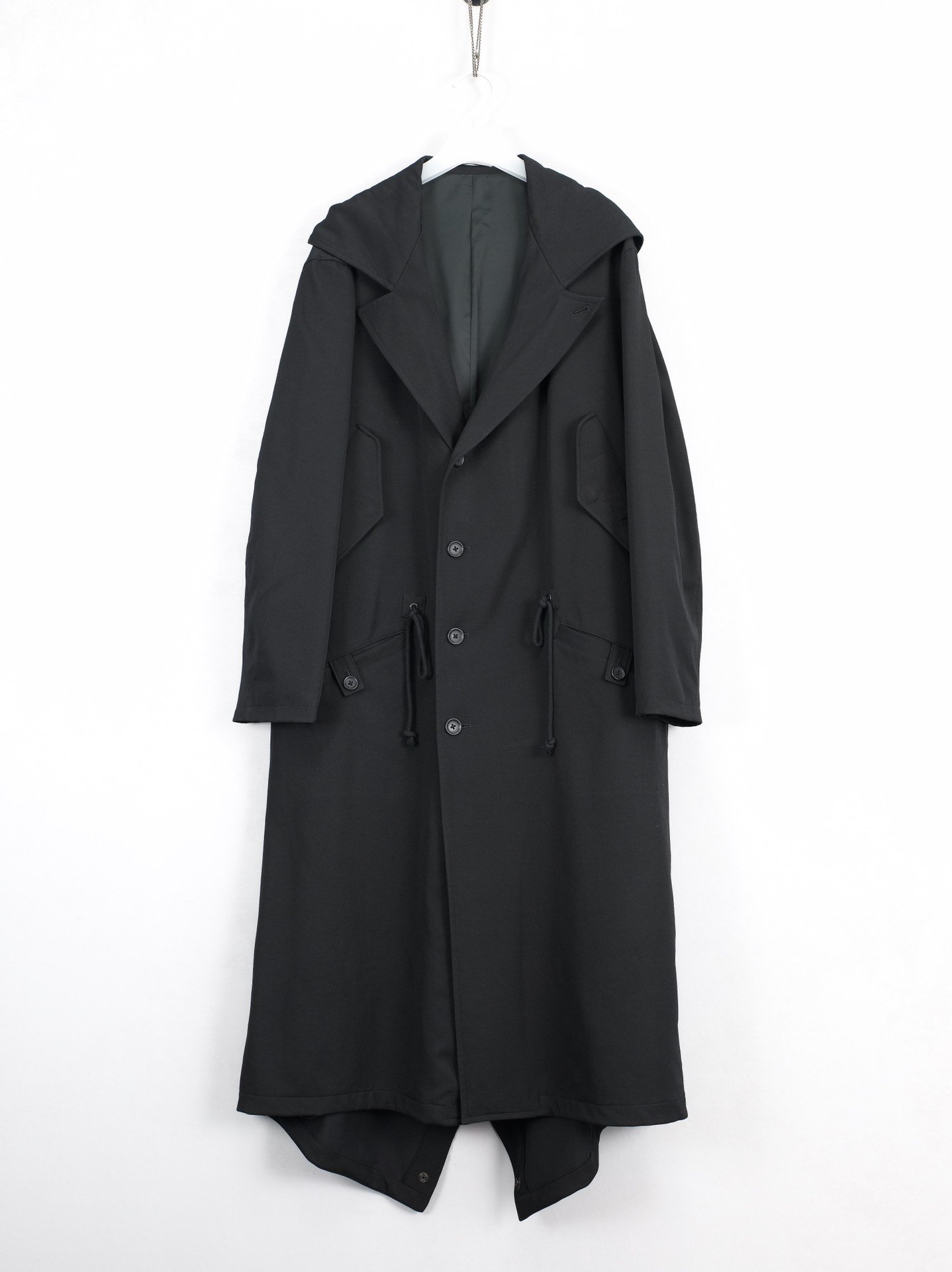 Yohji Yamamoto 23AW Hooded Fishtail Coat