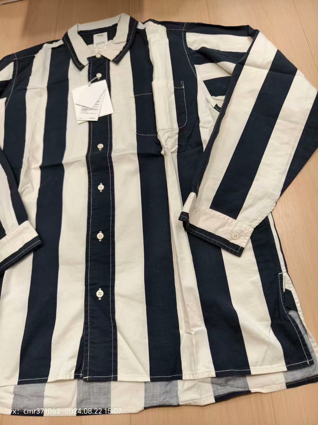 visvim 19ss cecile shirt — detail