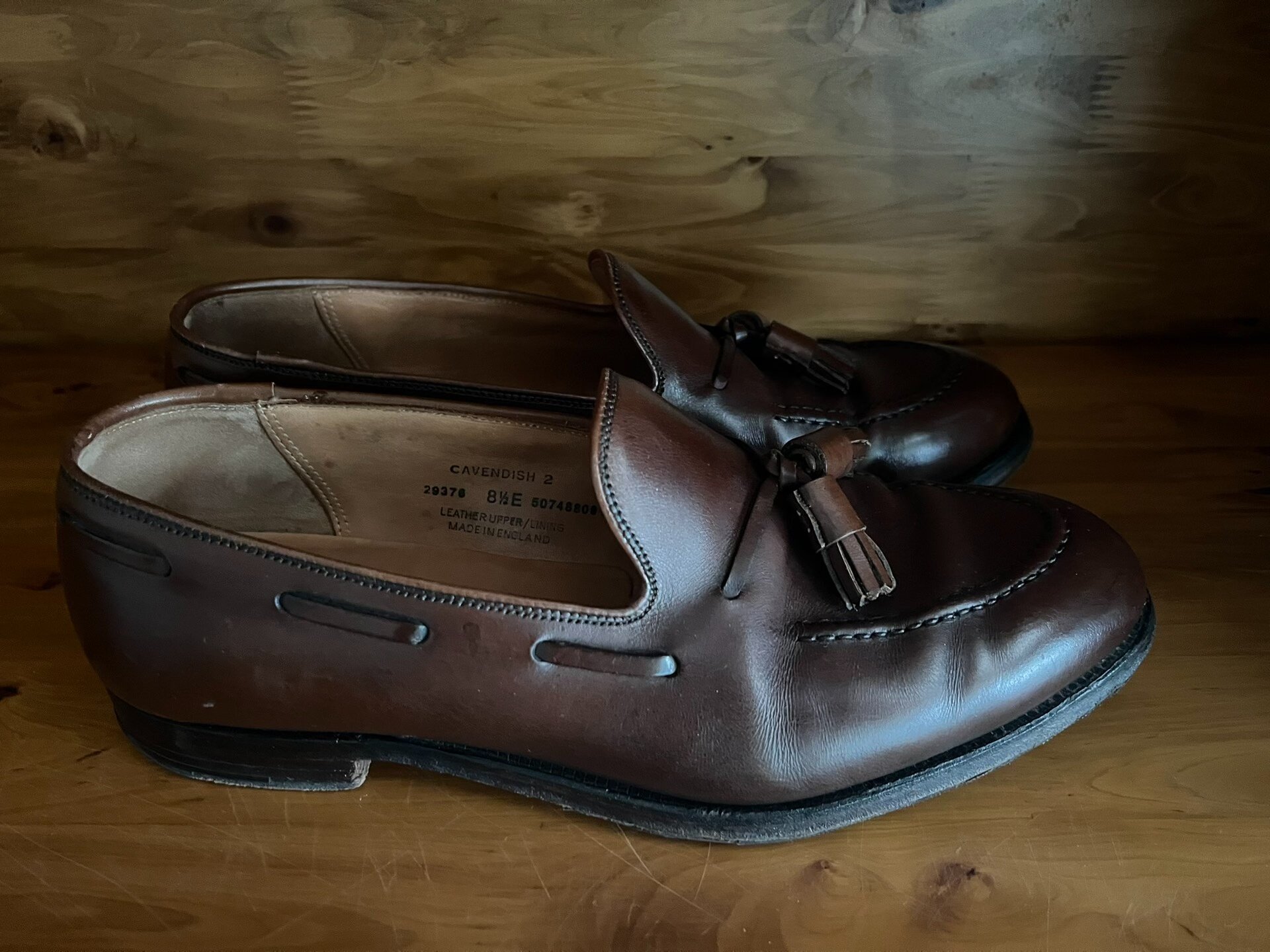 Crockett & Jones Leather Loafers — detail