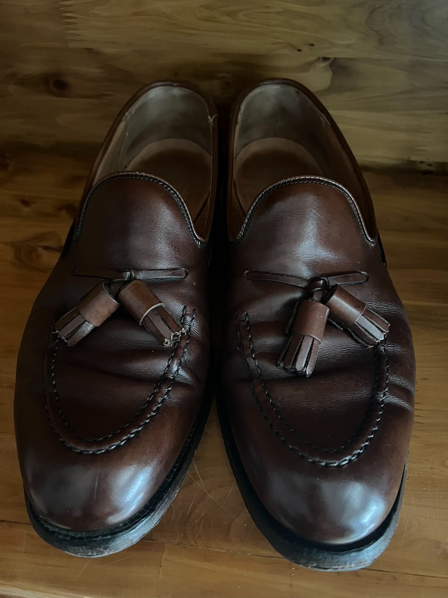 Crockett & Jones Leather Loafers — front