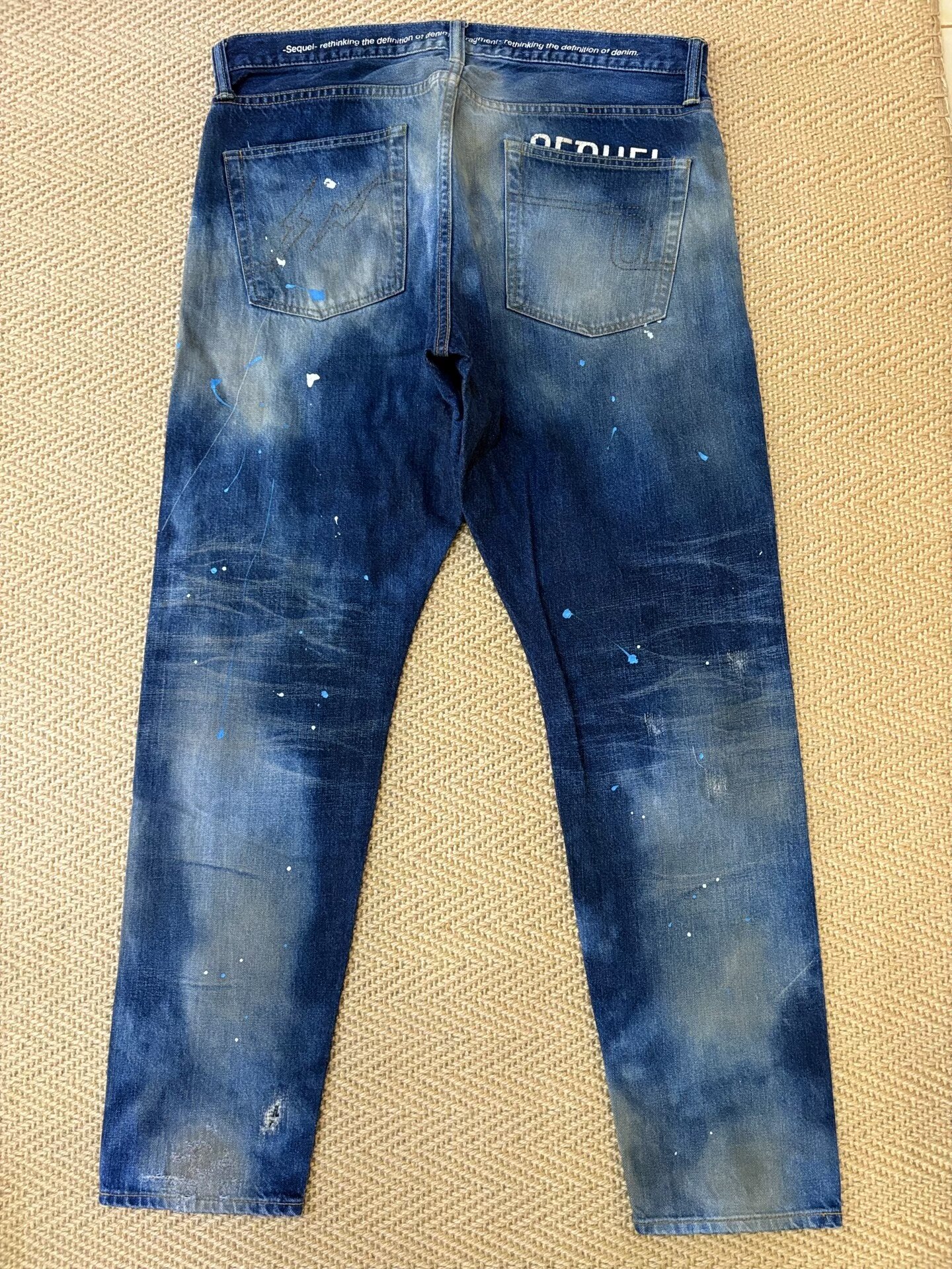 Hiroshi Fujiwara Fragment Distressed Denim Jeans — front