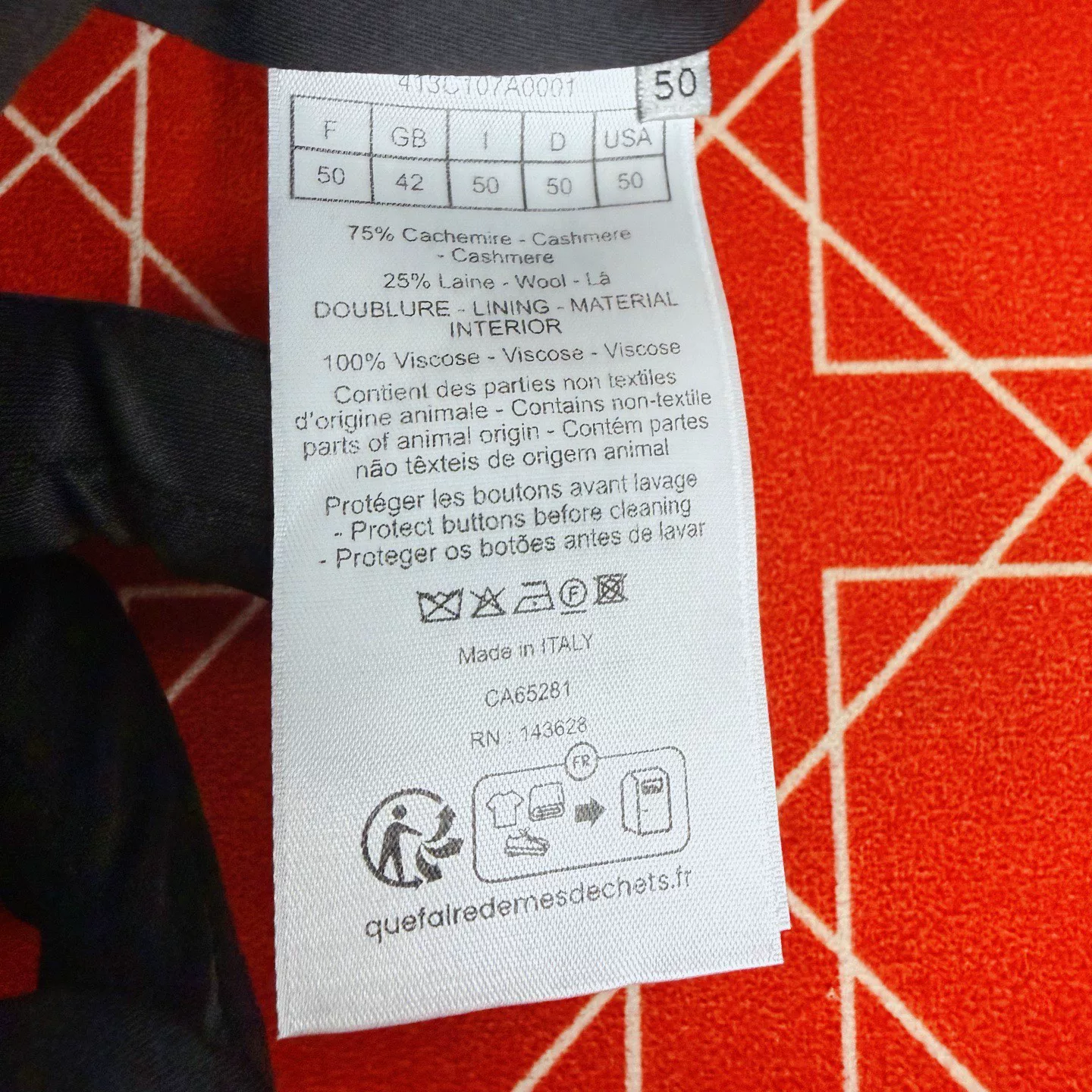 Dior ICONS Limited Black Suit Pants — back