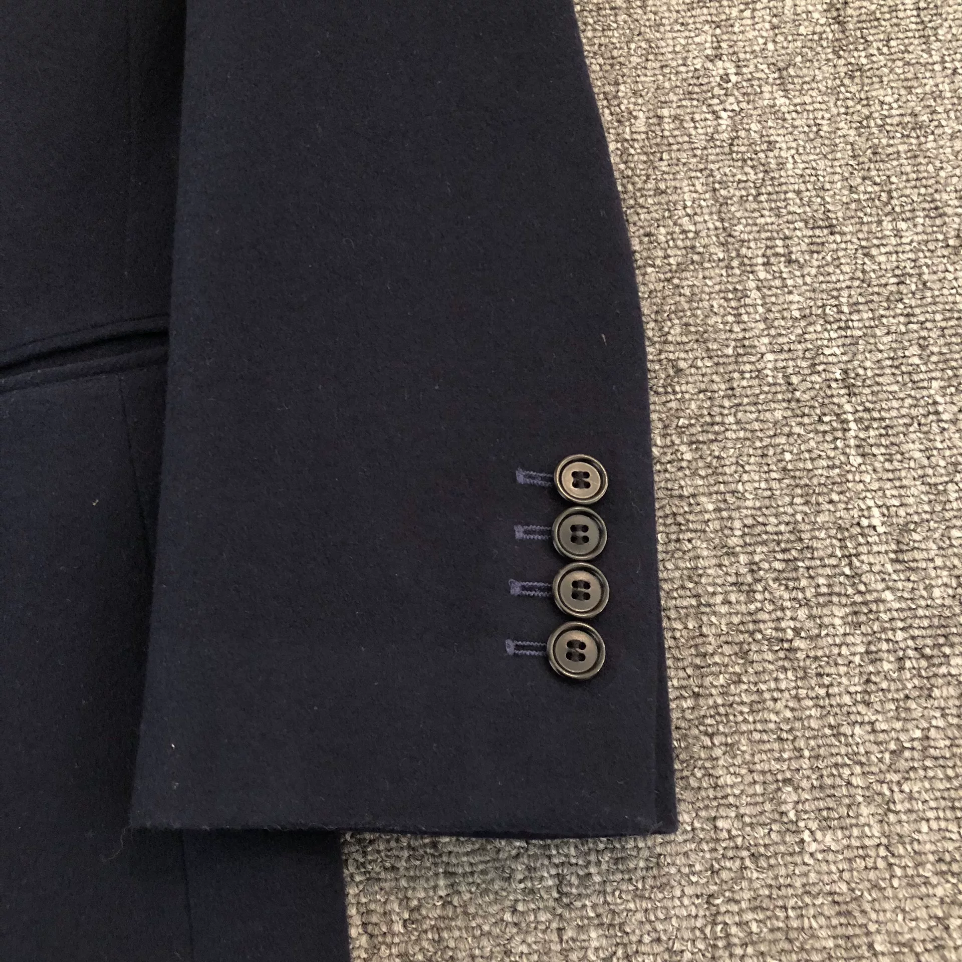 Dior Homme 18FW Blue Wool Coat — front