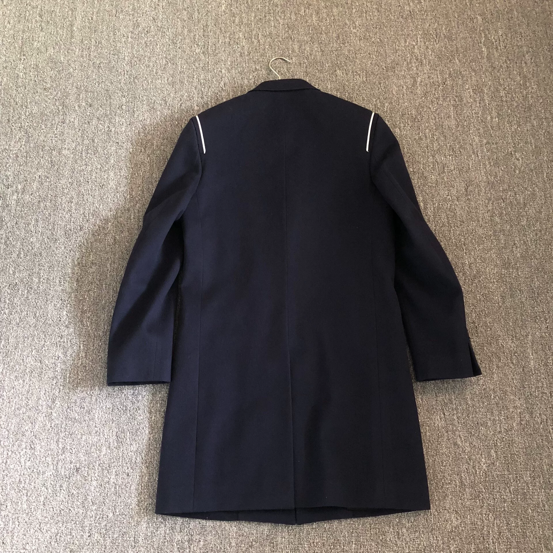 Dior Homme 18FW Blue Wool Coat — back