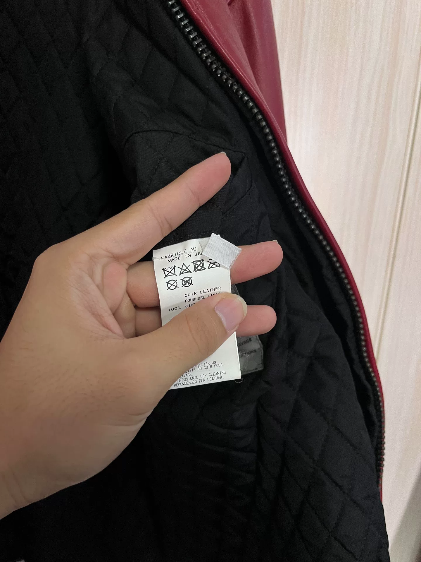 Yohji Yamamoto 91AW Replica Leather Jacket — back