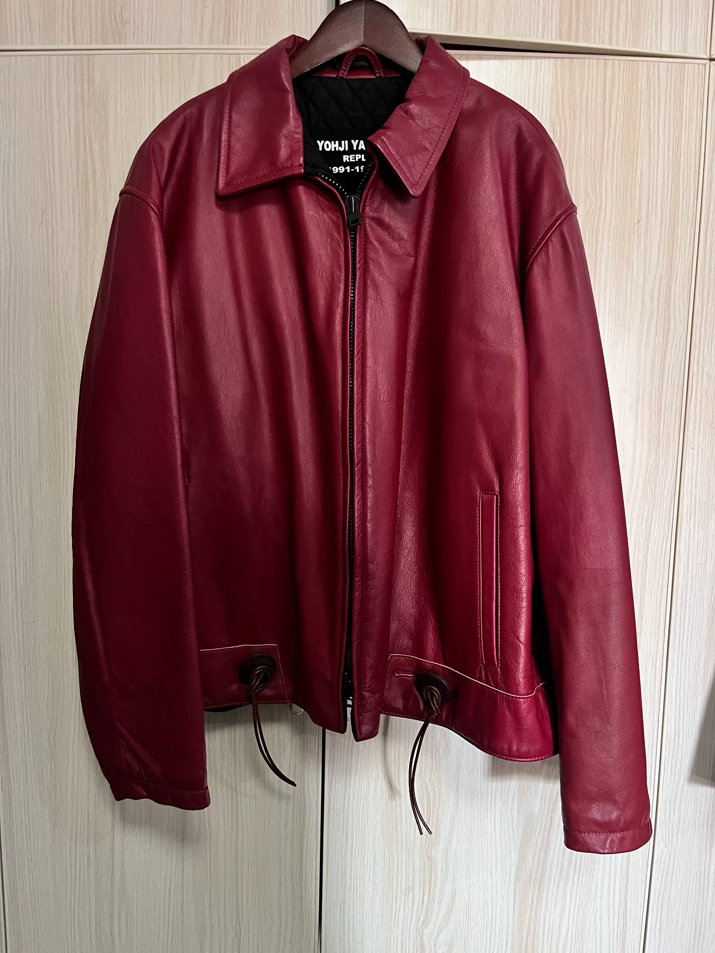 Yohji Yamamoto 91AW Replica Leather Jacket