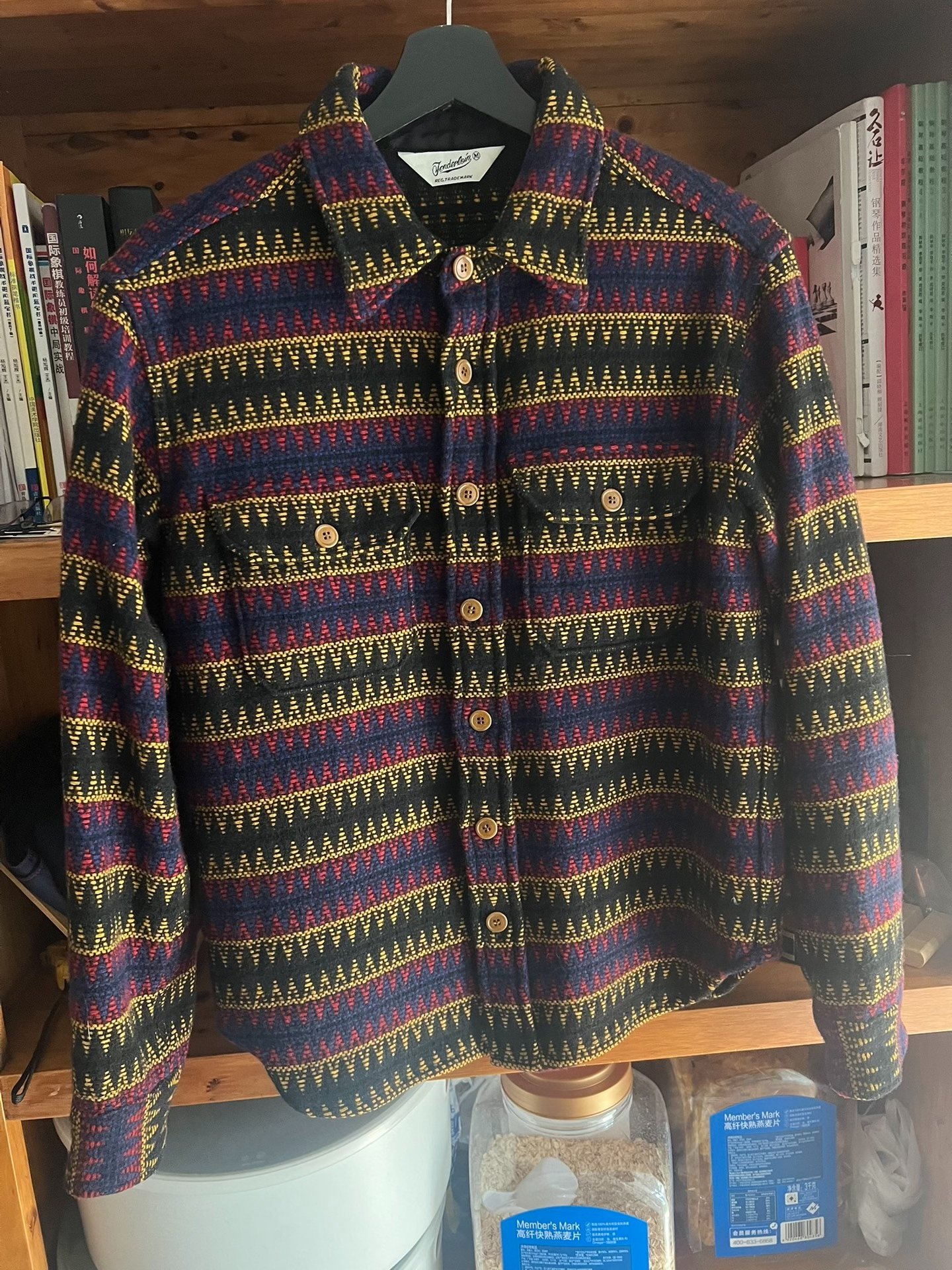Ethnic Style 100% Wool Shirt — front
