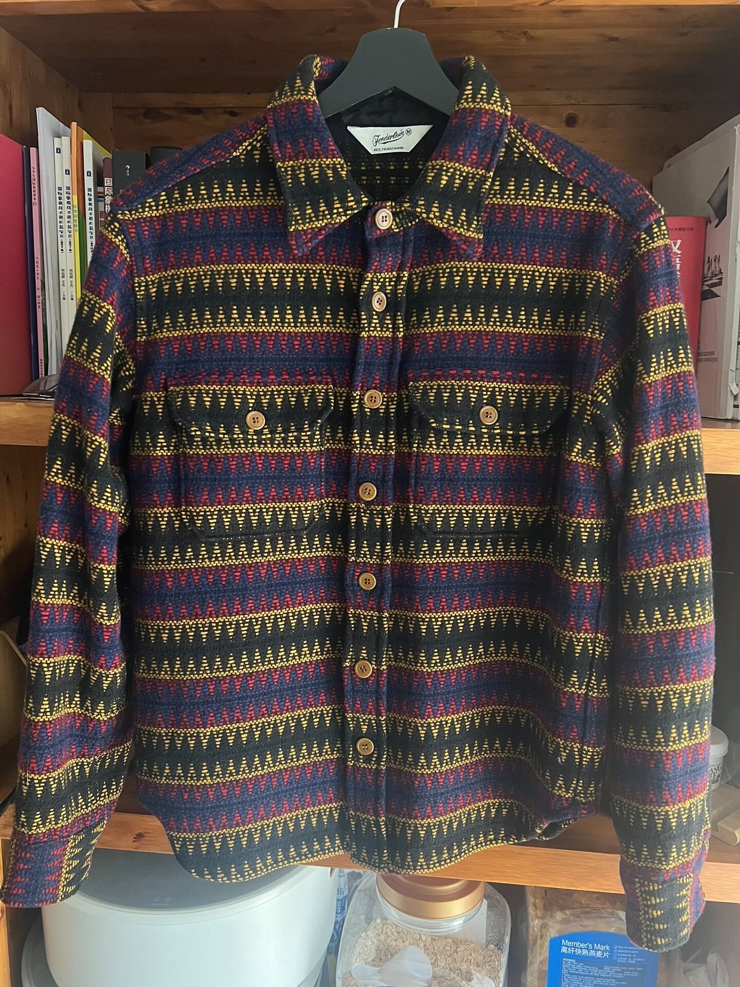 Ethnic Style 100% Wool Shirt