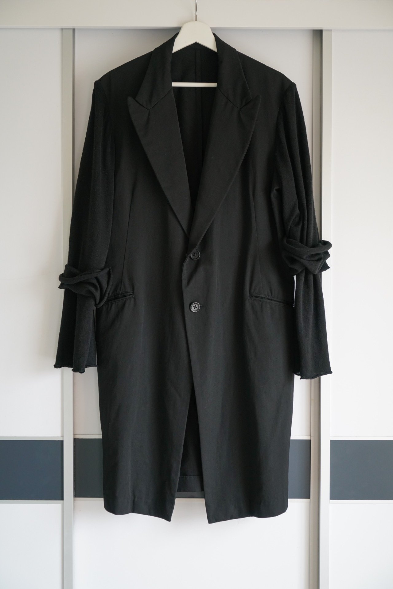 Yohji Yamamoto 2002 SS Double Sleeve Wool Coat