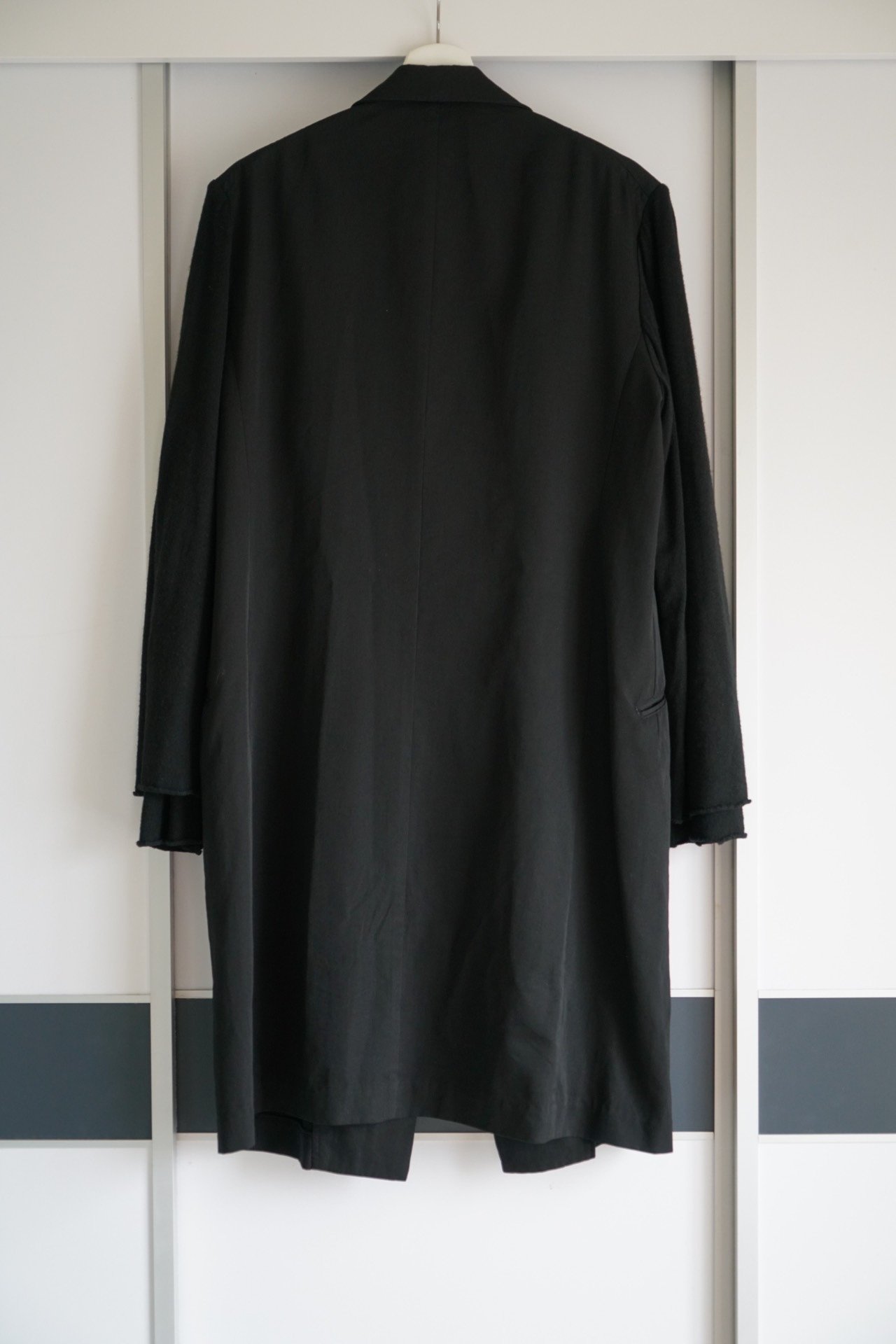 Yohji Yamamoto 2002 SS Double Sleeve Wool Coat — detail