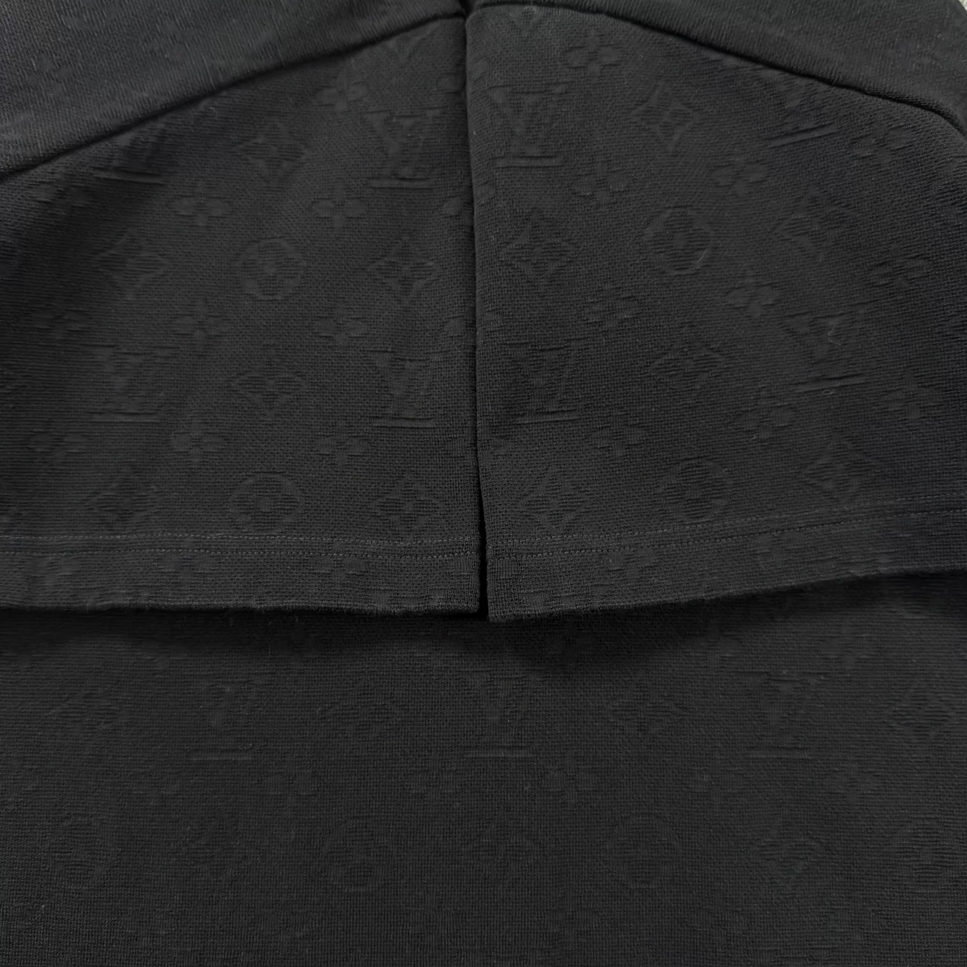 Louis Vuitton Black Dark Pattern Pocket Tee — back
