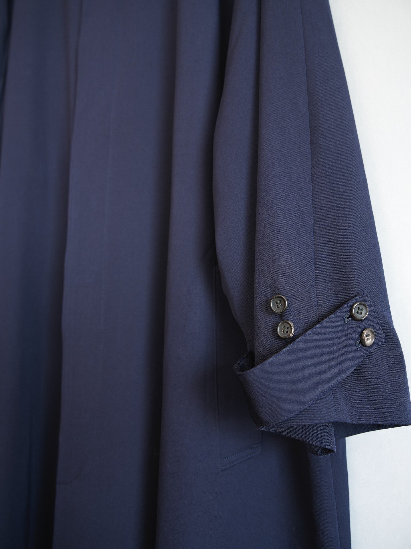 Yohji Yamamoto 89AW Navy Oversized Coat — back