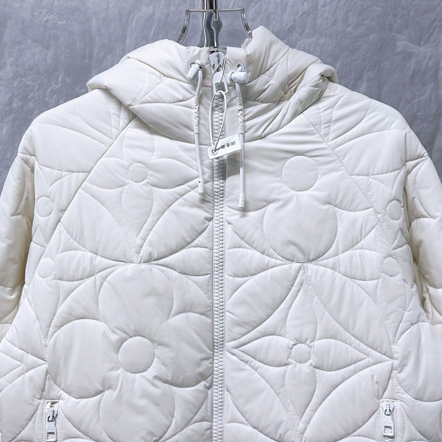 Louis Vuitton Quilted Hooded Jacket — front
