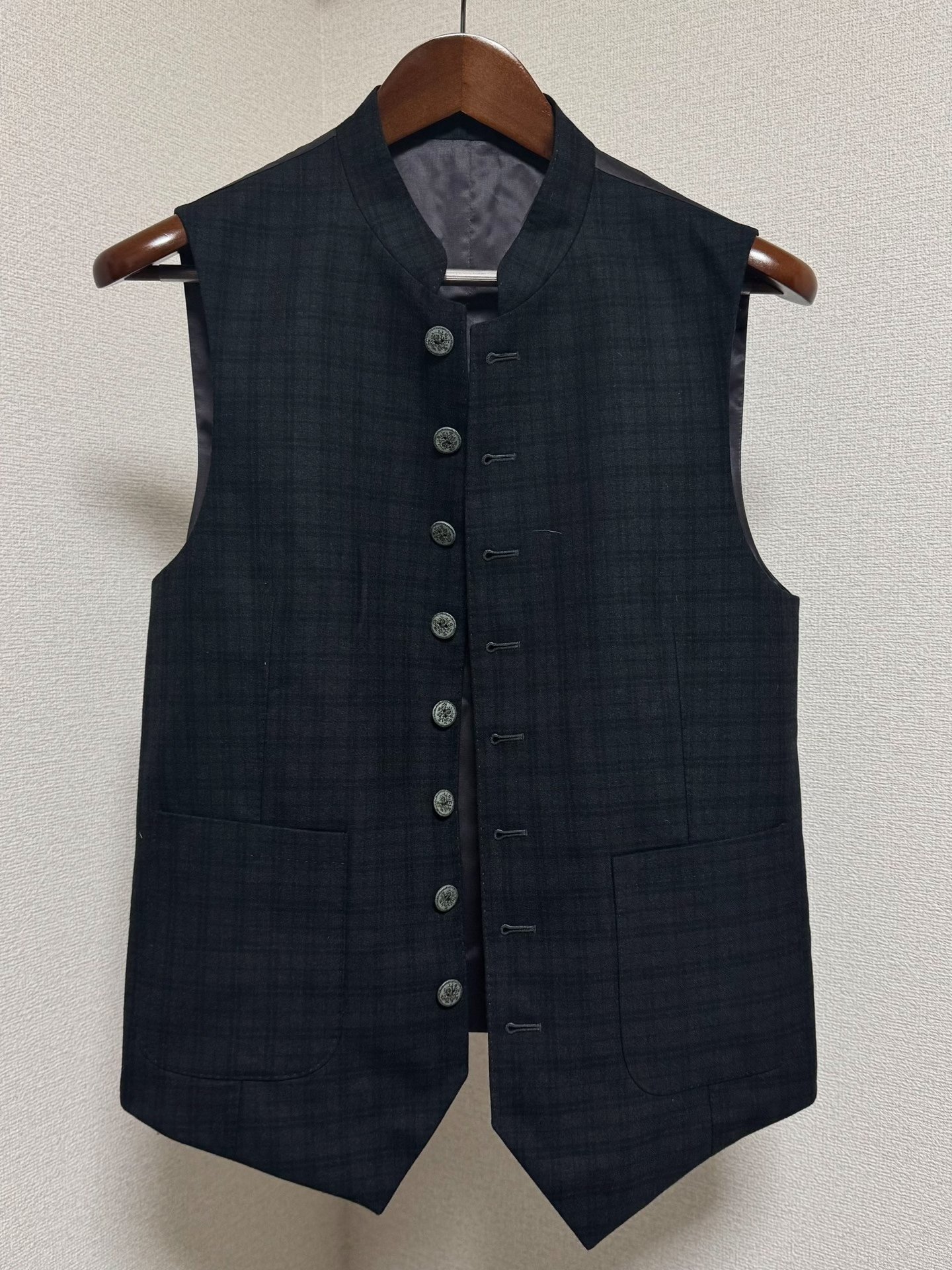 Loro Piana Wool Plaid Vest
