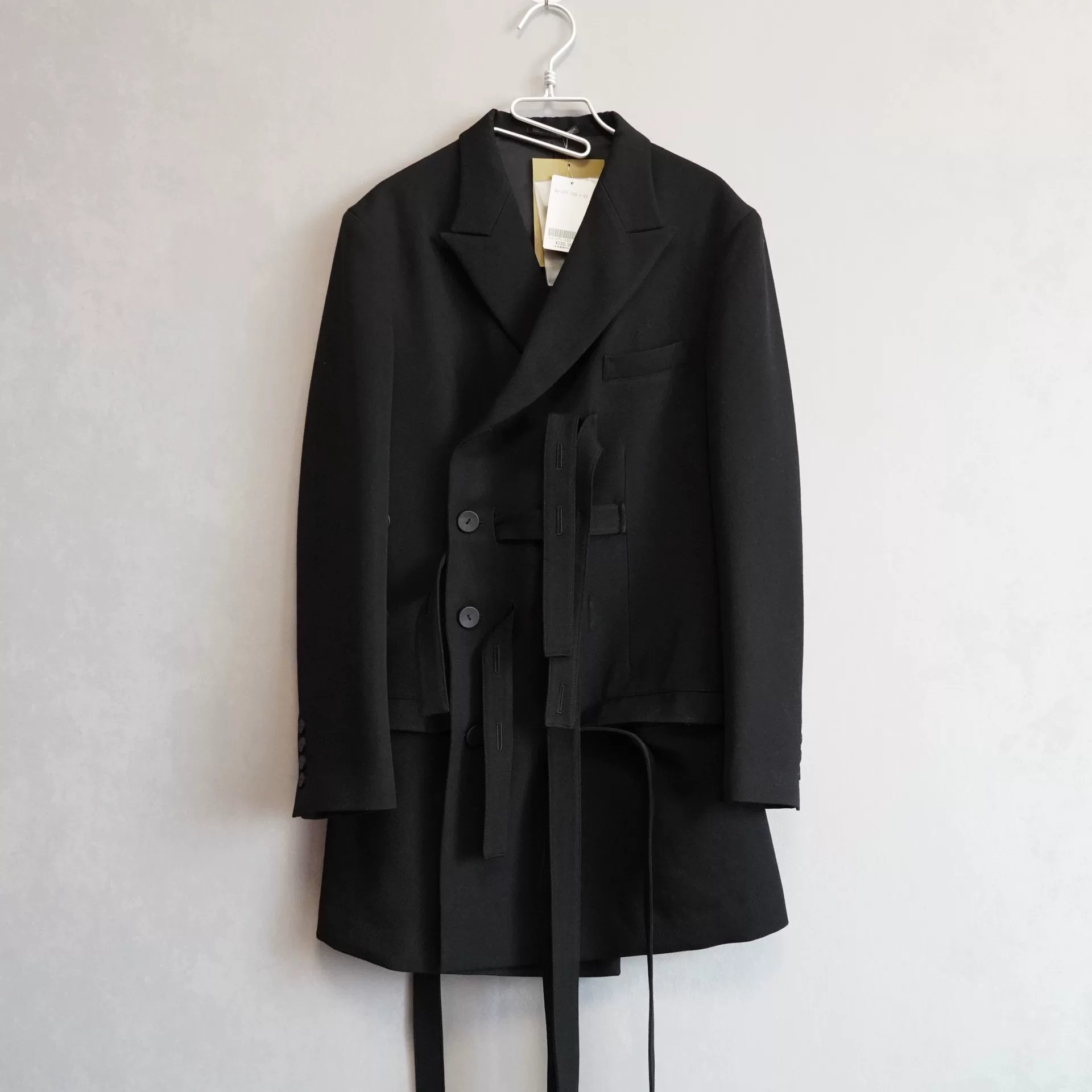 Yohji Yamamoto 23AW Raul Strap Jacket — detail