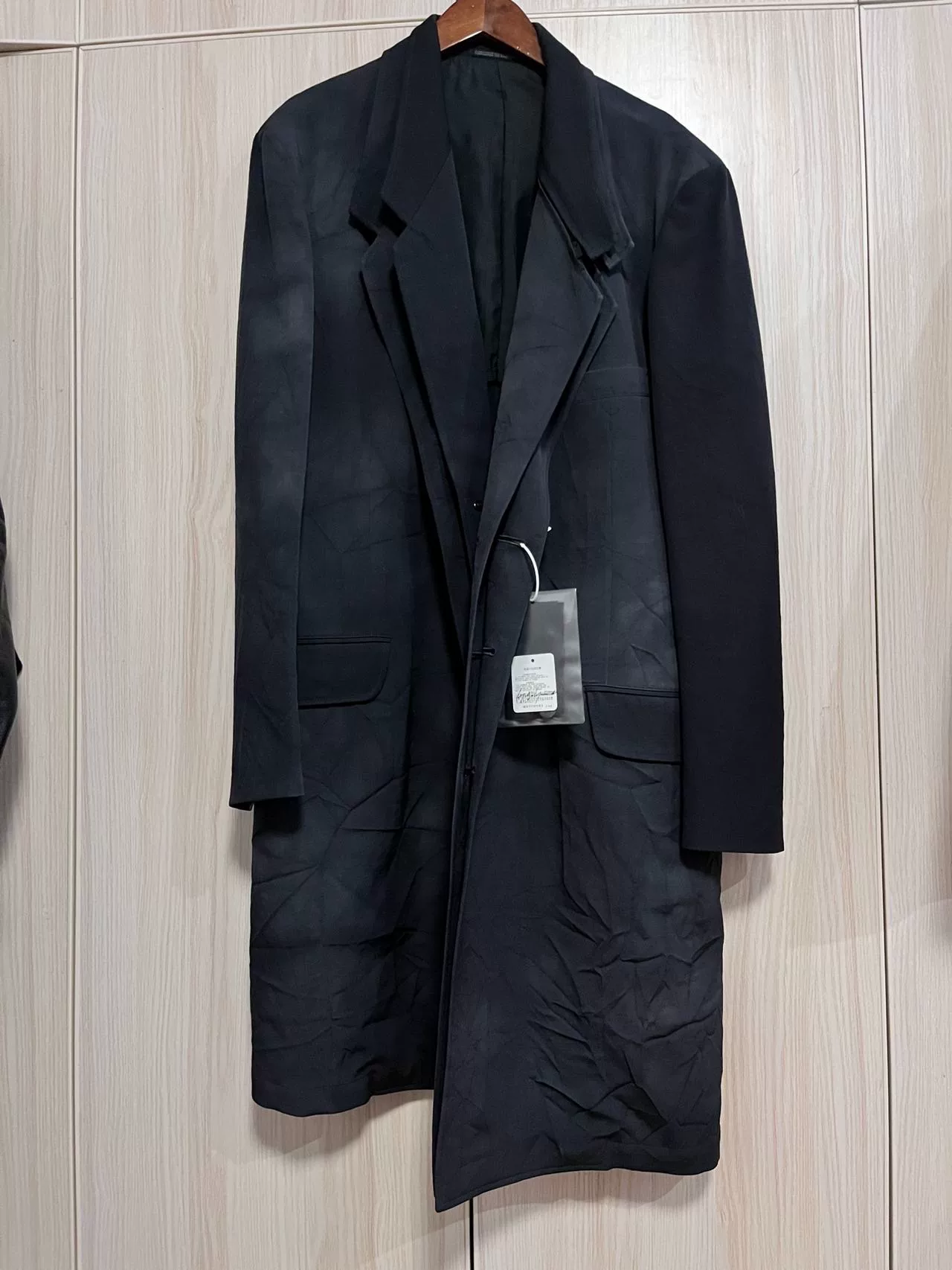 Yohji Yamamoto 18AW Black Long Coat