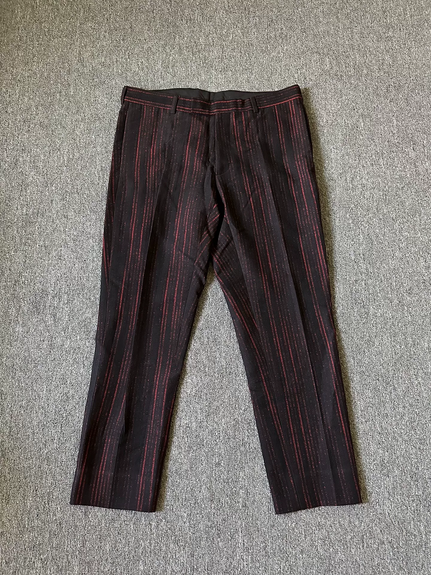 Dior Homme 16FW Red Stripe Wool Suit — label