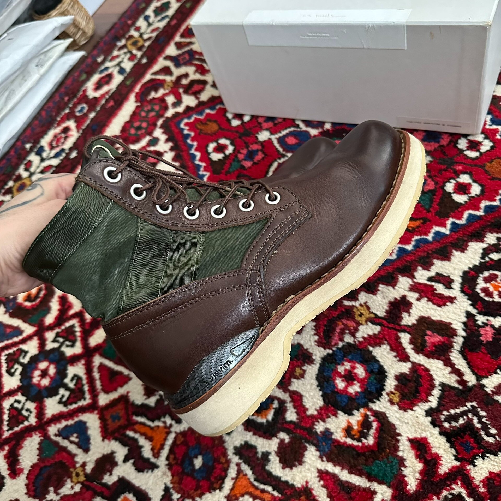 VISVIM 13AW 7-Hole Boots Size 9 — label