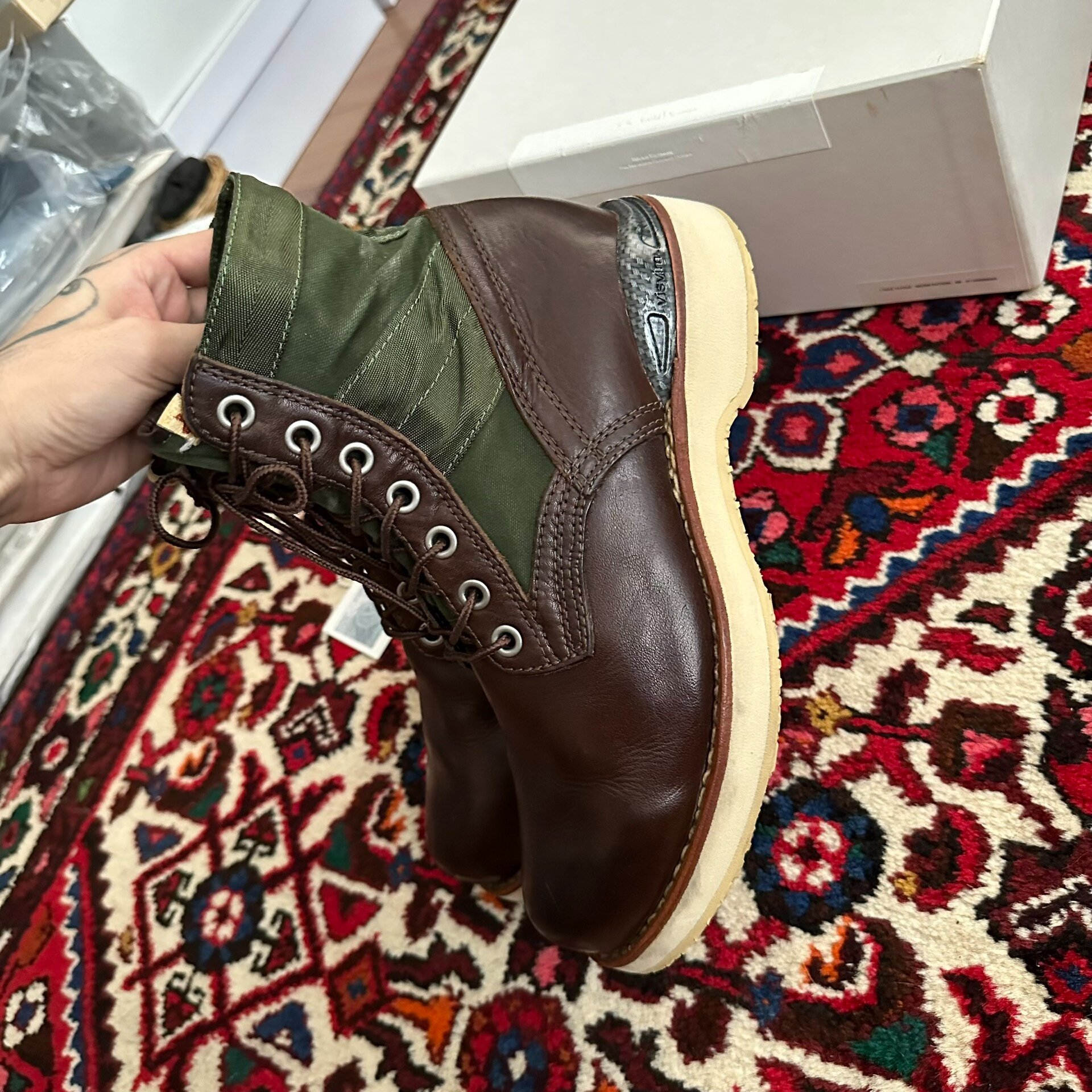 VISVIM 13AW 7-Hole Boots Size 9 — back