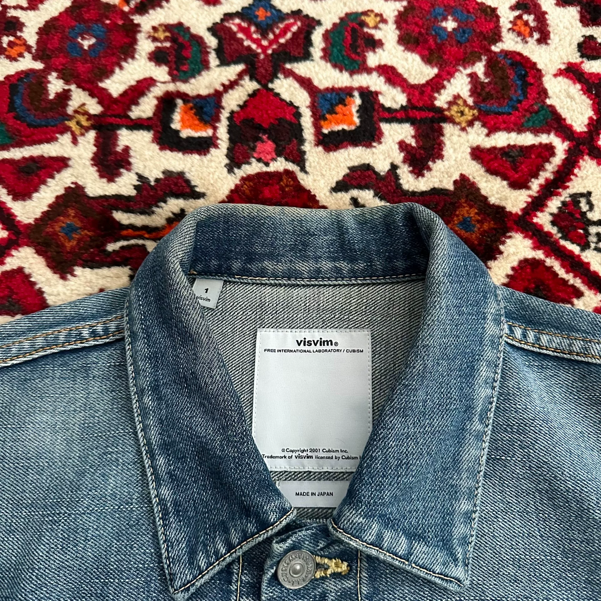visvim 12aw 101 Denim Jacket — back