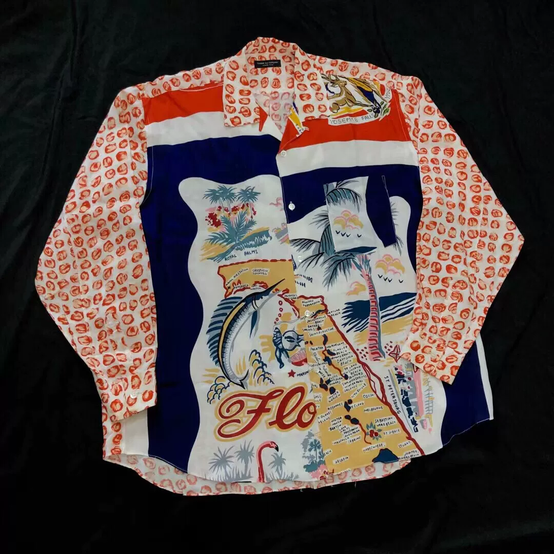 Comme des Garcons 91SS Vintage Silk Scarf Shirt