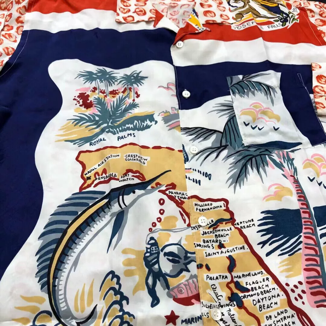 Comme des Garcons 91SS Vintage Silk Scarf Shirt — label