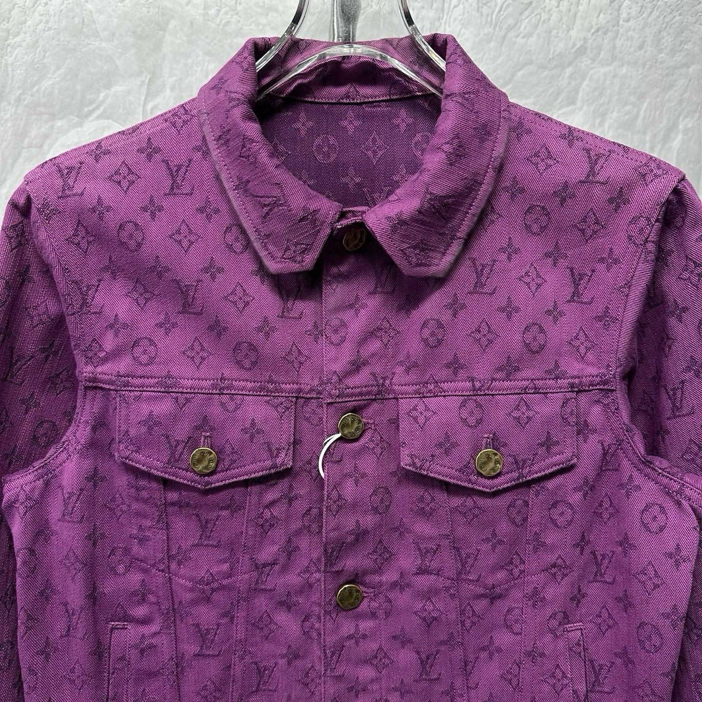Louis Vuitton Purple Monogram Denim Jacket — front