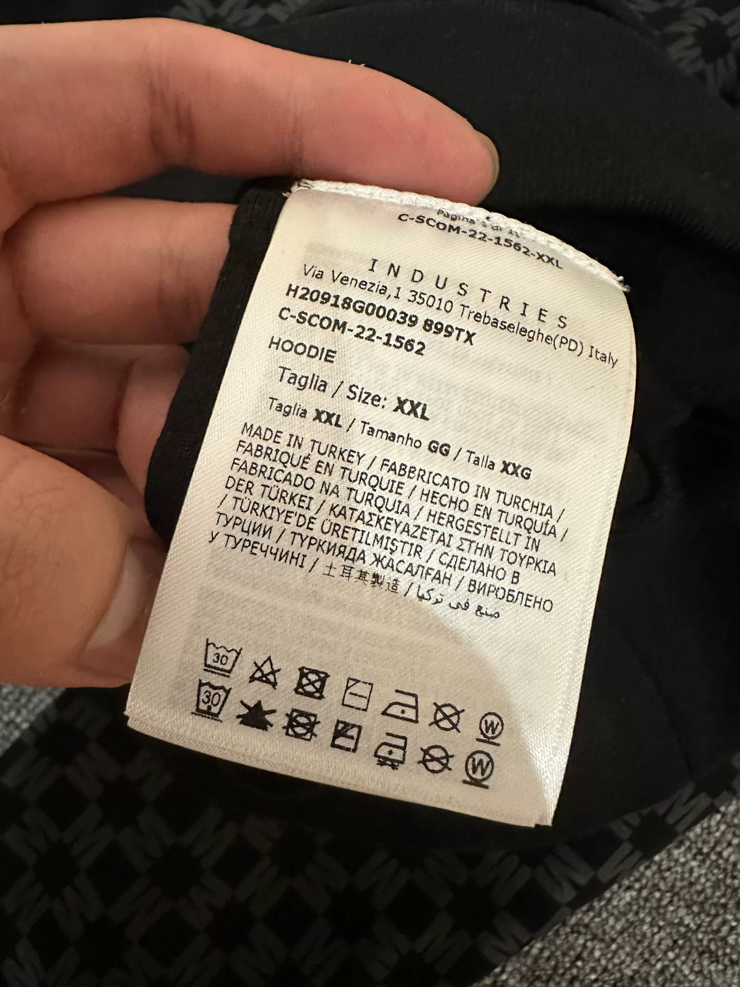 Moncler All-Over Logo Hoodie — detail