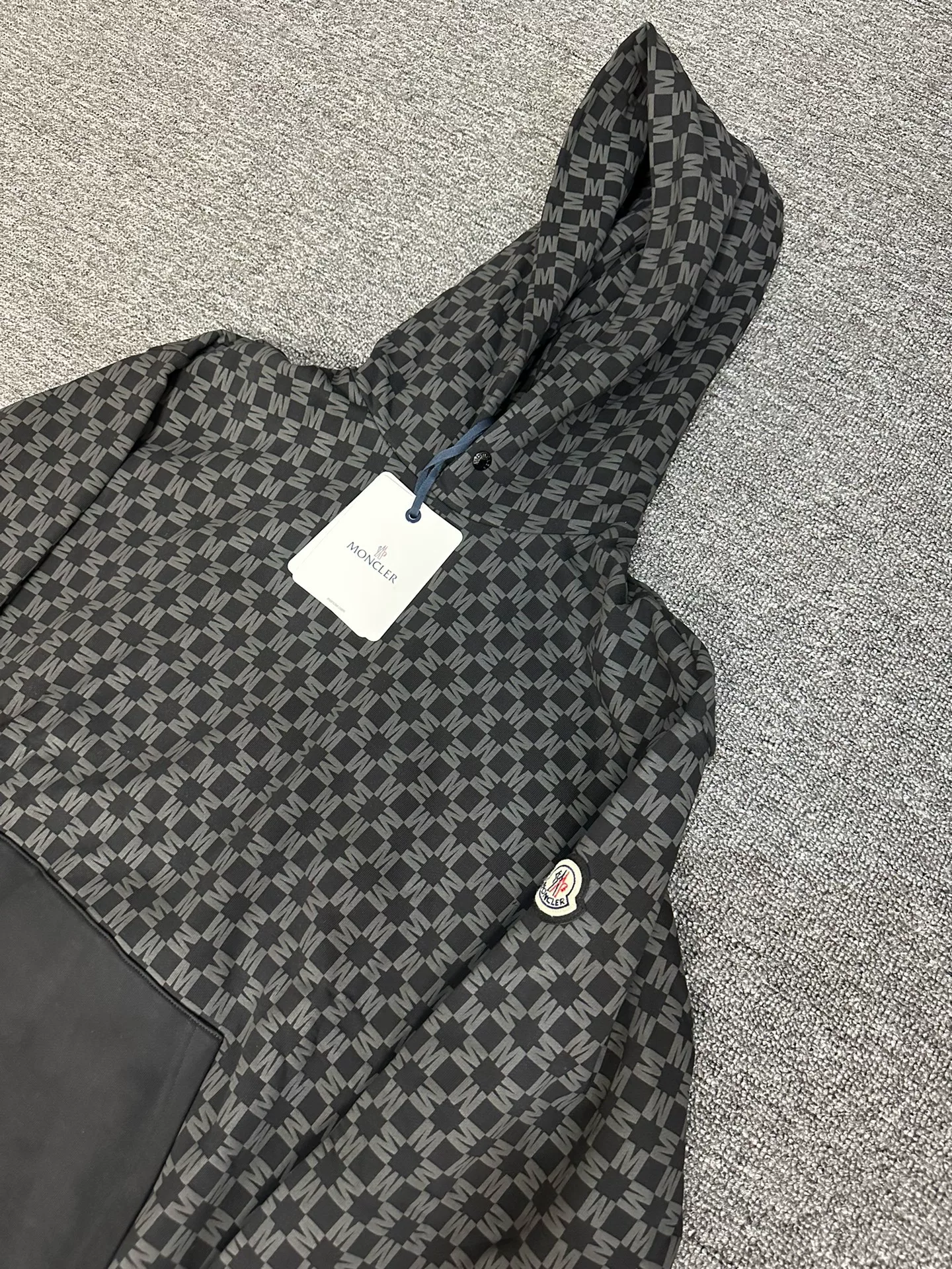 Moncler All-Over Logo Hoodie — front