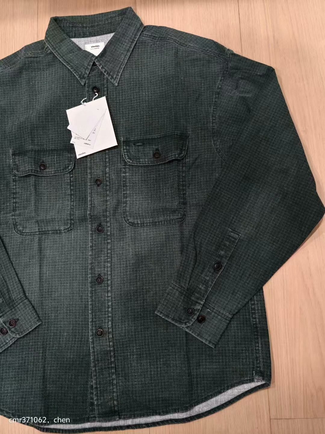VISVIM 21SS LUMBER KHADI CHECK L/S — back