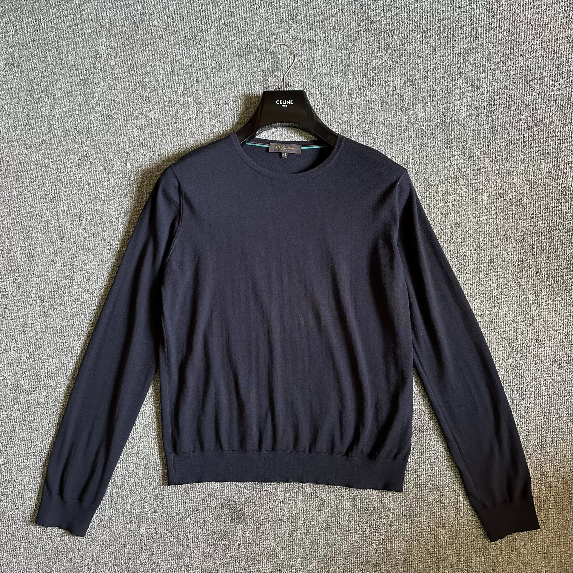 Loro Piana Solid Long-Sleeve Knit Sweater