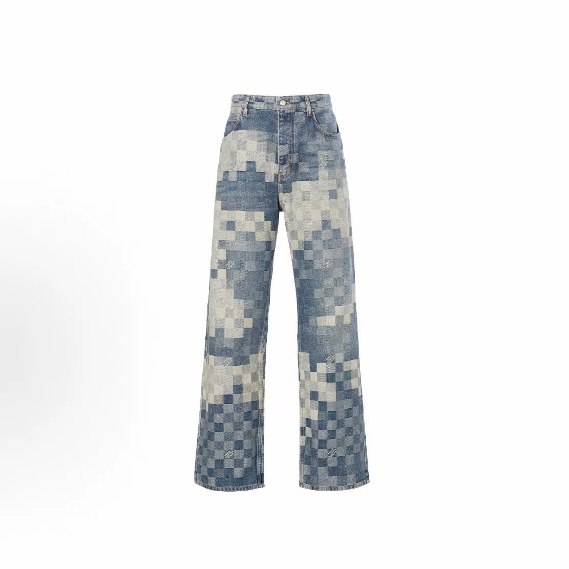 Louis Vuitton SS24 Pharrell Checkered Denim Pants