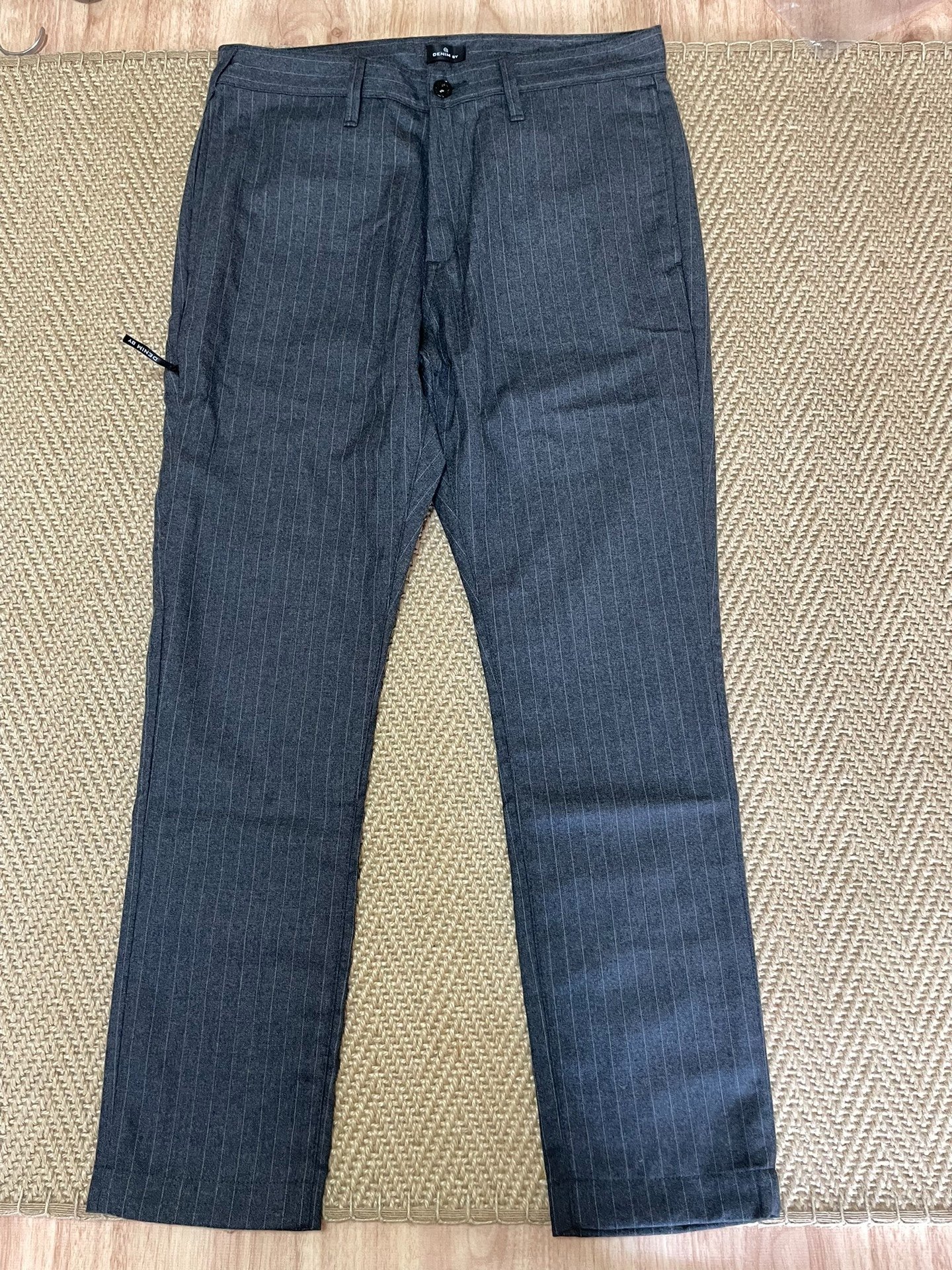 DENIM BY VANQUISH & FRAGMENT Wool Striped Pants — front