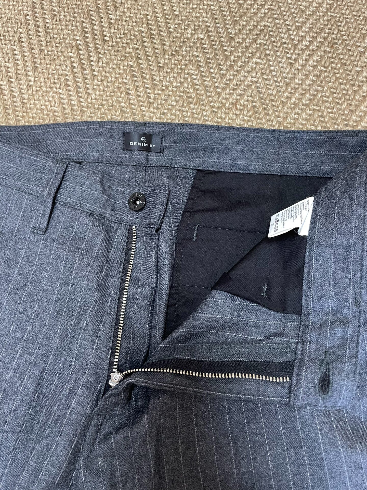 DENIM BY VANQUISH & FRAGMENT Wool Striped Pants — detail