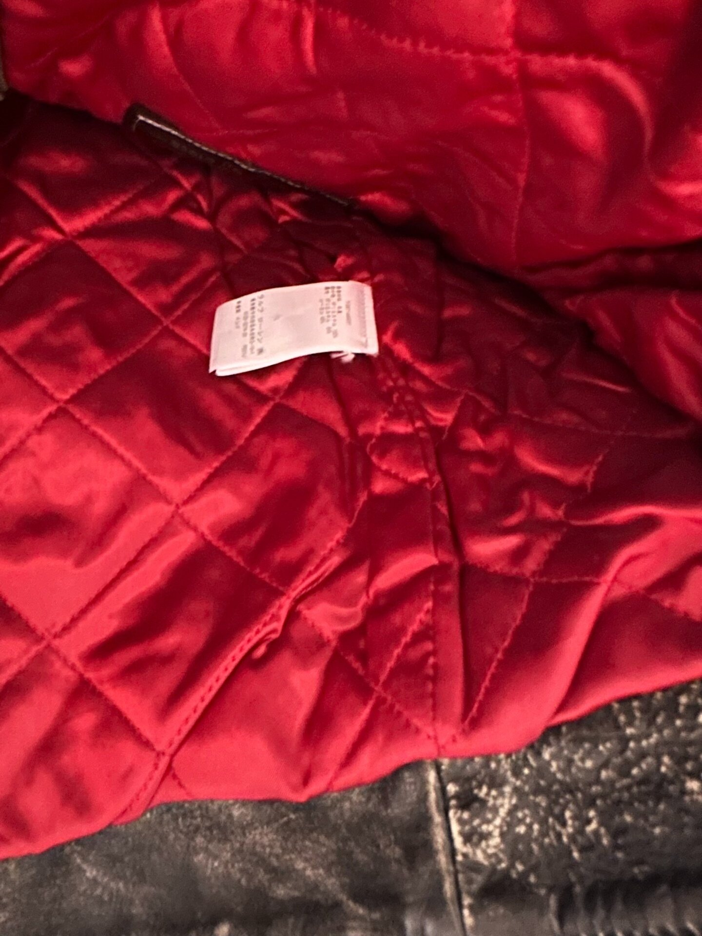 Polo Ralph Lauren Distressed Leather Moto Jacket — label