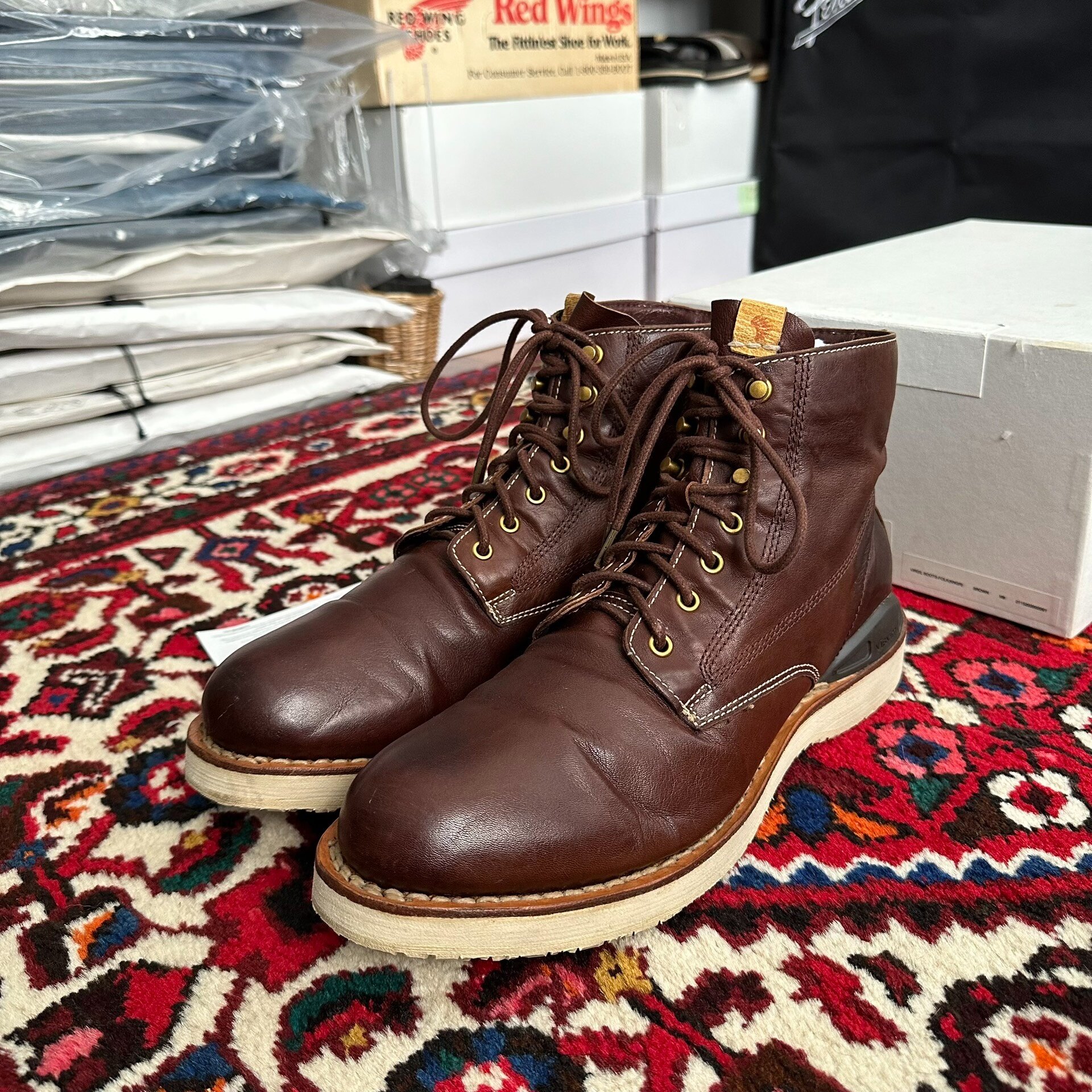 visvim 15aw Virgil Kangaroo Leather Boots M9 — front