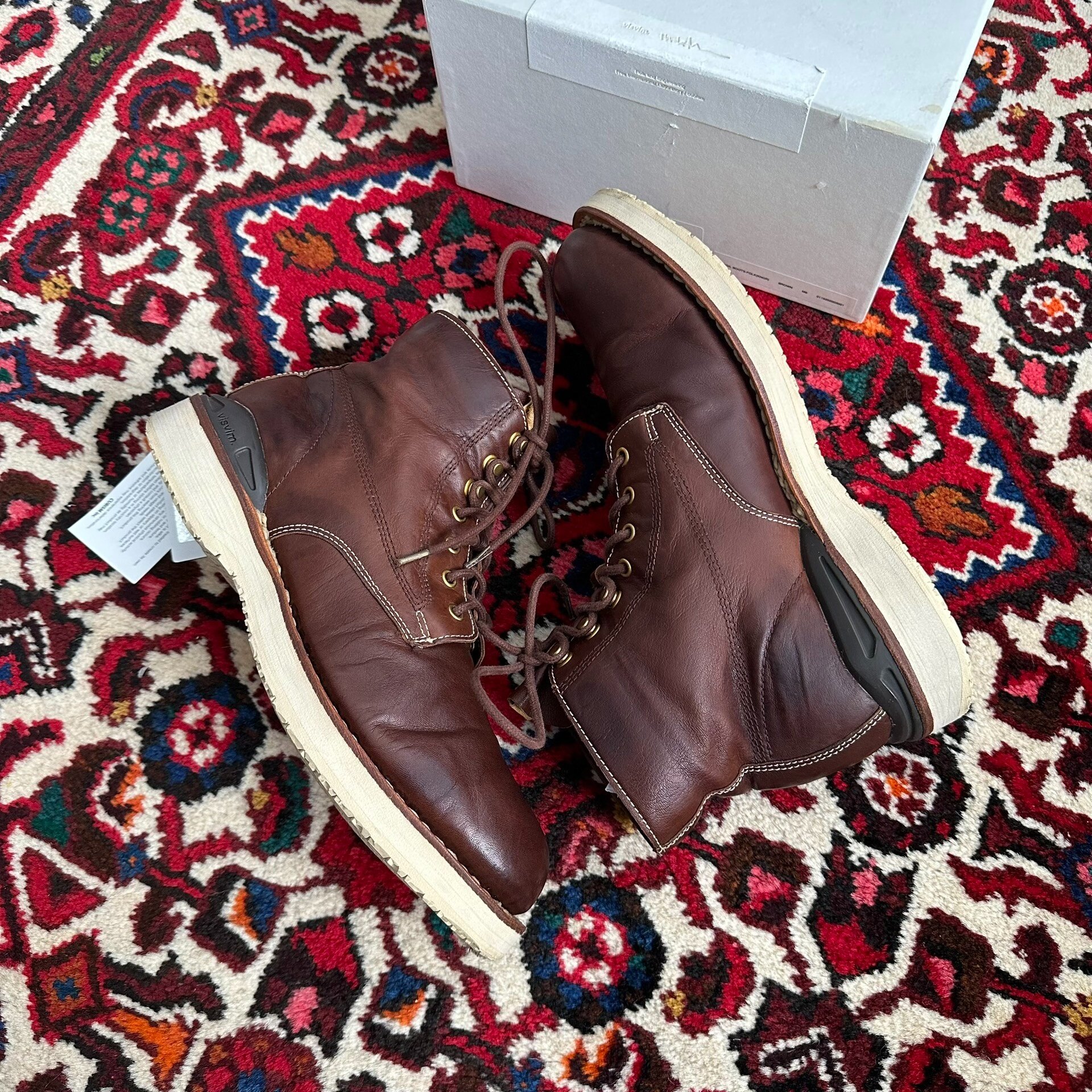 visvim 15aw Virgil Kangaroo Leather Boots M9 — label