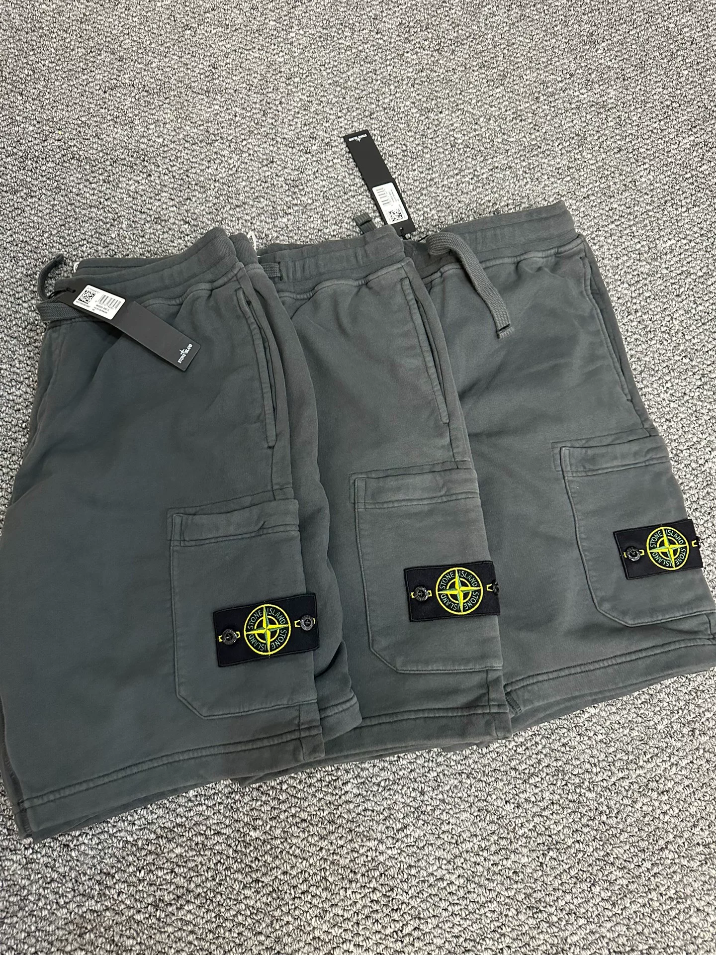 Stone Island Cargo Shorts — back