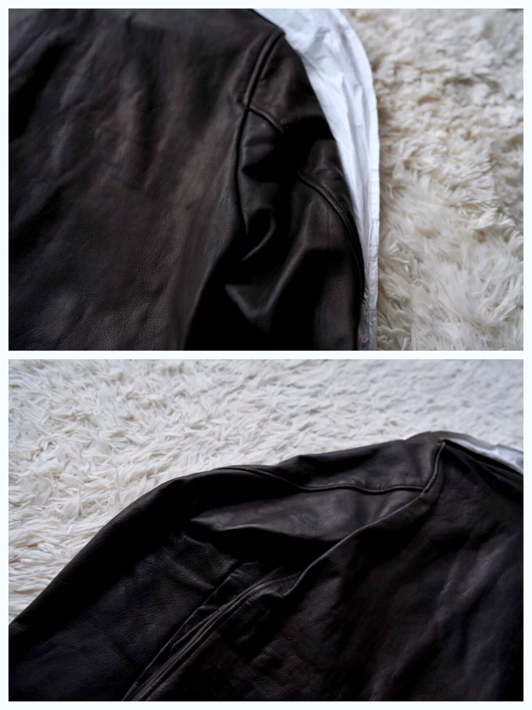 visvim Elmendorf Leather Jacket — detail